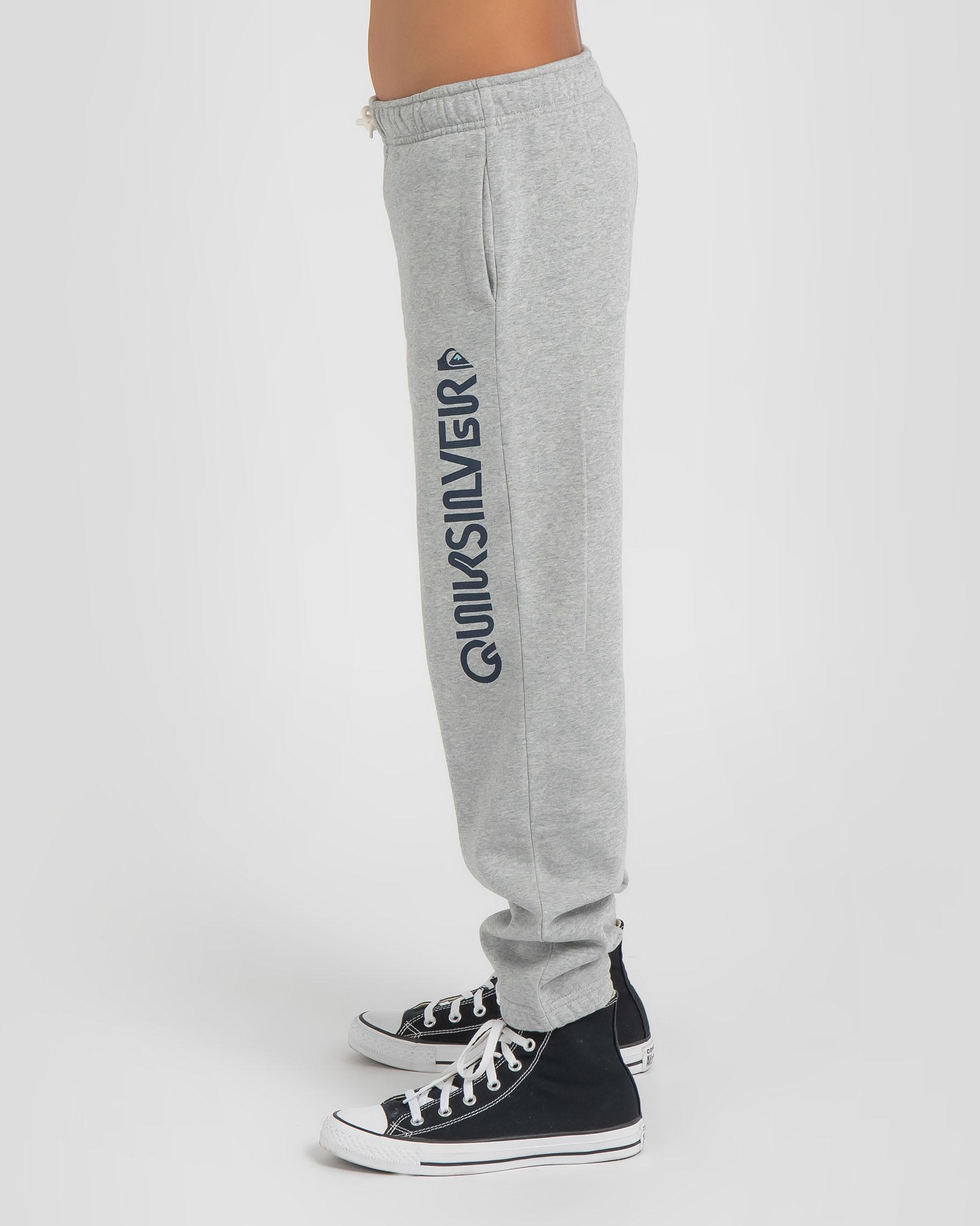 Quiksilver Boys' Screen Track Pants In Light Grey Heather Fast Shipping & Easy Returns City