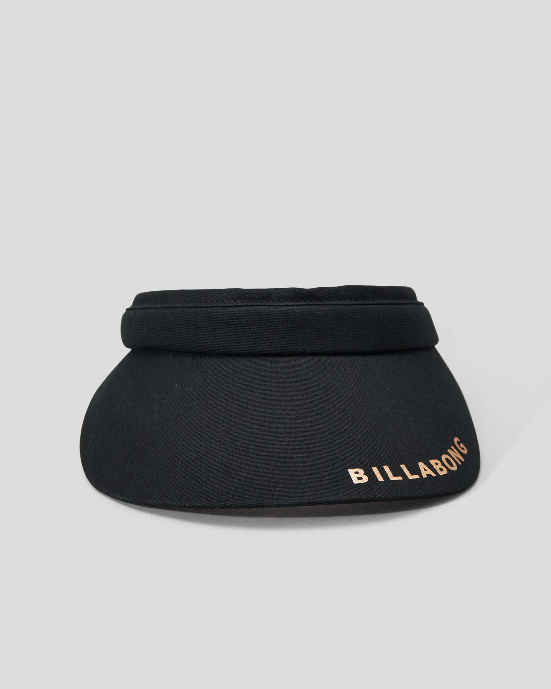 Billabong Society Beach Visor In Black FREE* Shipping & Easy Returns