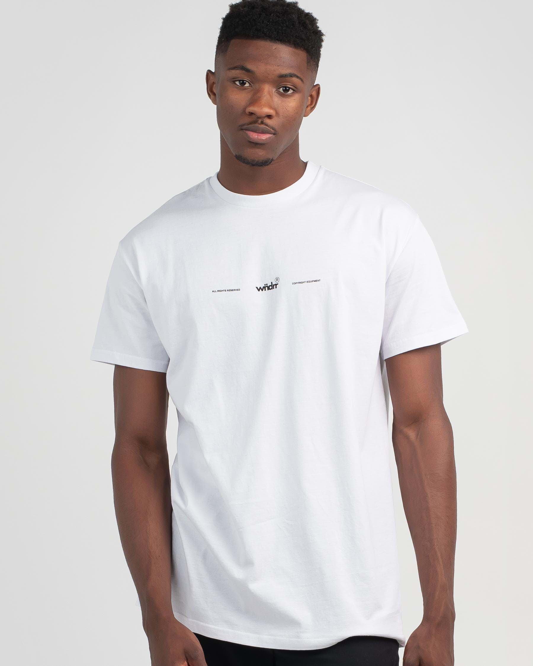 Shop Wndrr Run It Custom Fit T-Shirt In White - Fast Shipping & Easy ...