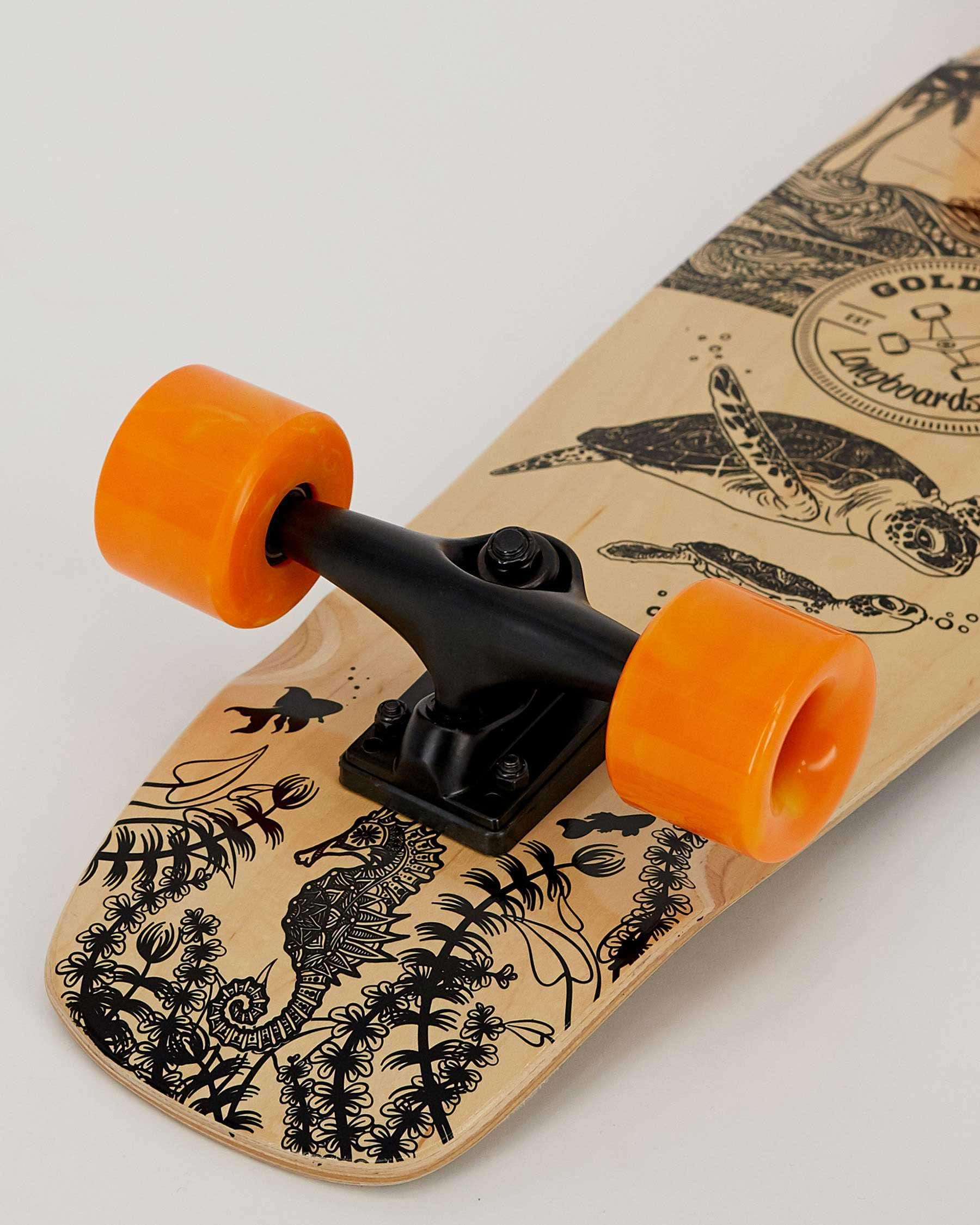 Shop Gold Coast Longboards Majestic 28" Cruiser Skateboard In Natural