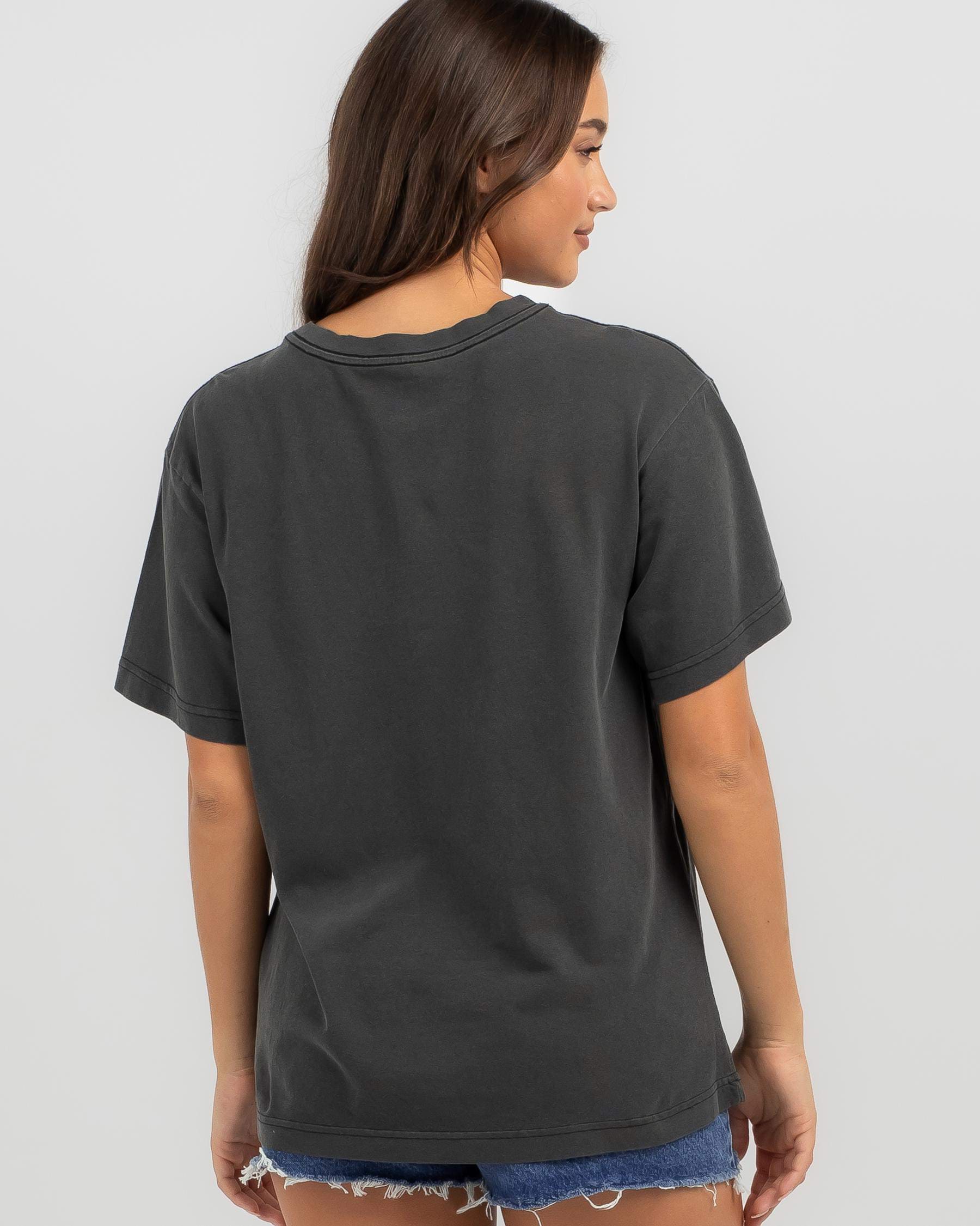 Shop Roxy To The Stars T-Shirt In Anthracite - Fast Shipping & Easy ...
