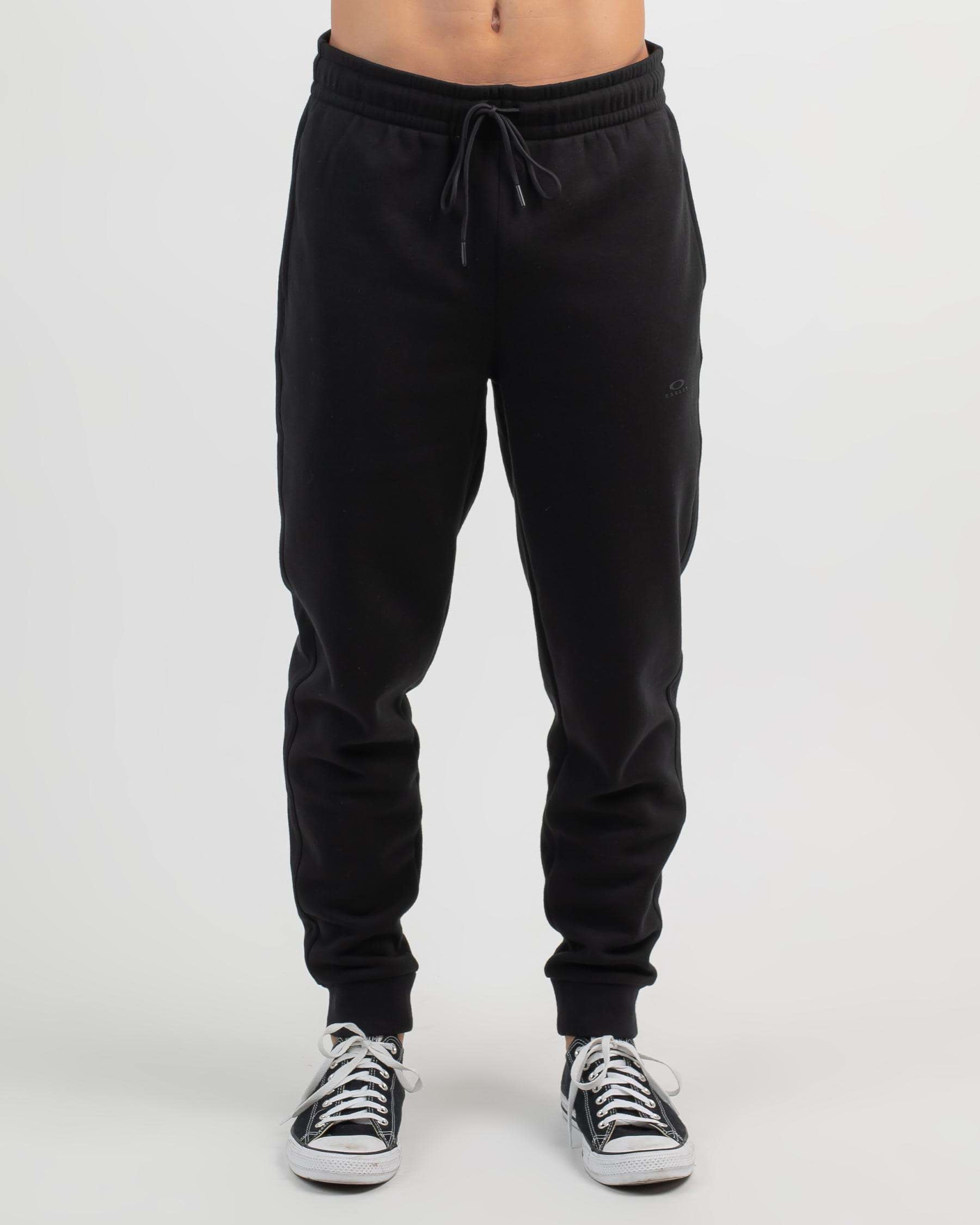 Oakley Relax Jogger Track Pants In Blackout - Fast Shipping & Easy ...