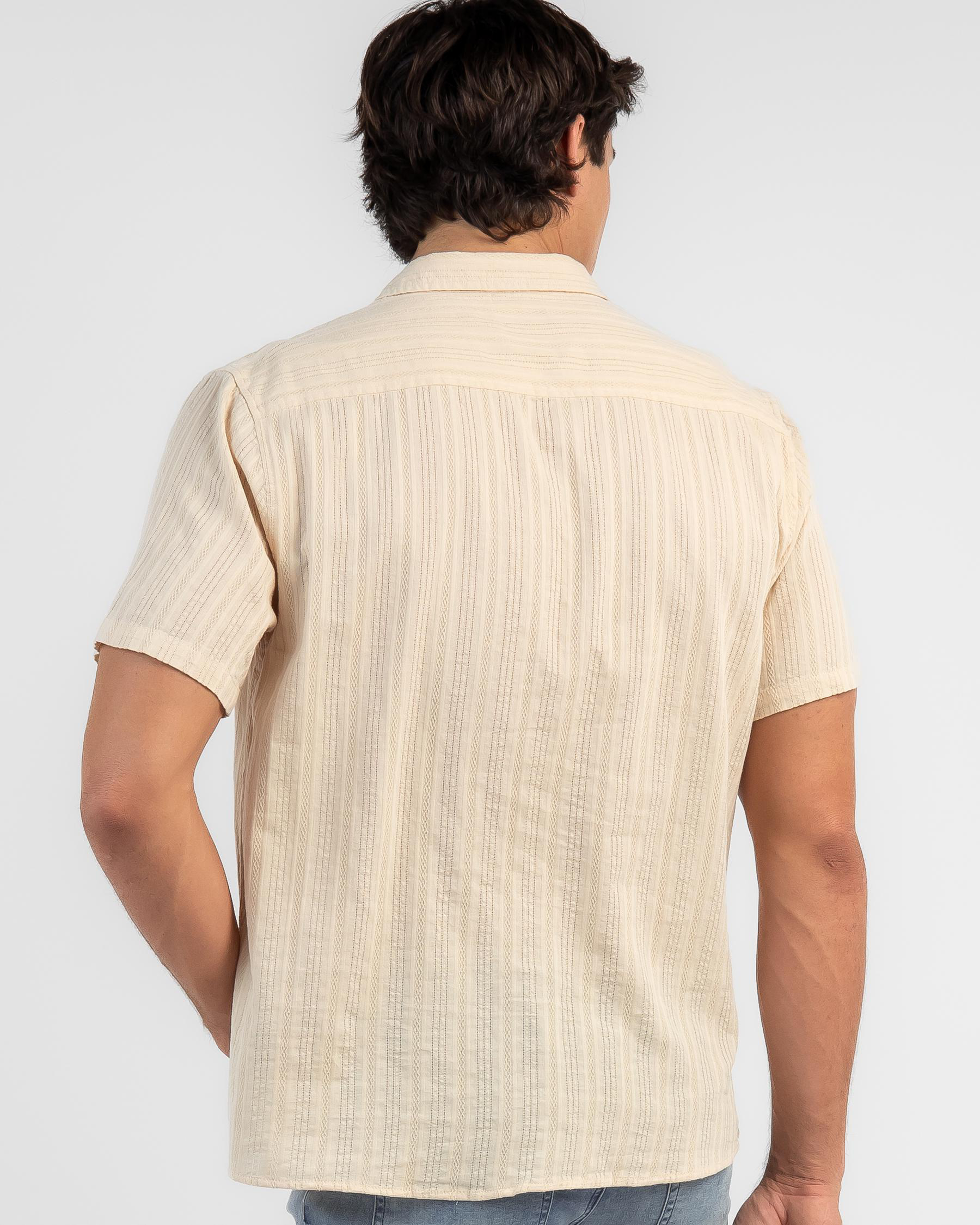 Shop Skylark Novella Short Sleeve Shirt In Peach - Fast Shipping & Easy ...