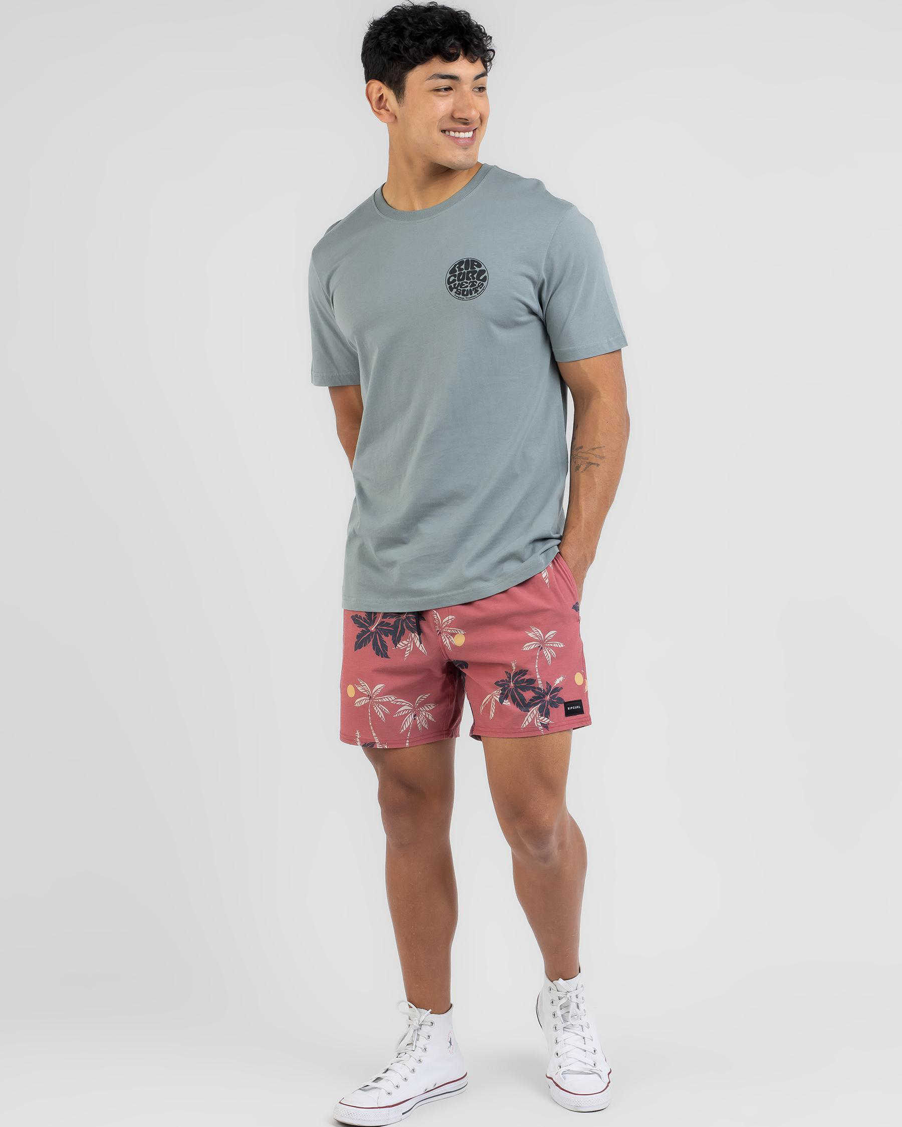 Shop Rip Curl Wetsuit Icon TShirt In Mineral Blue Fast Shipping