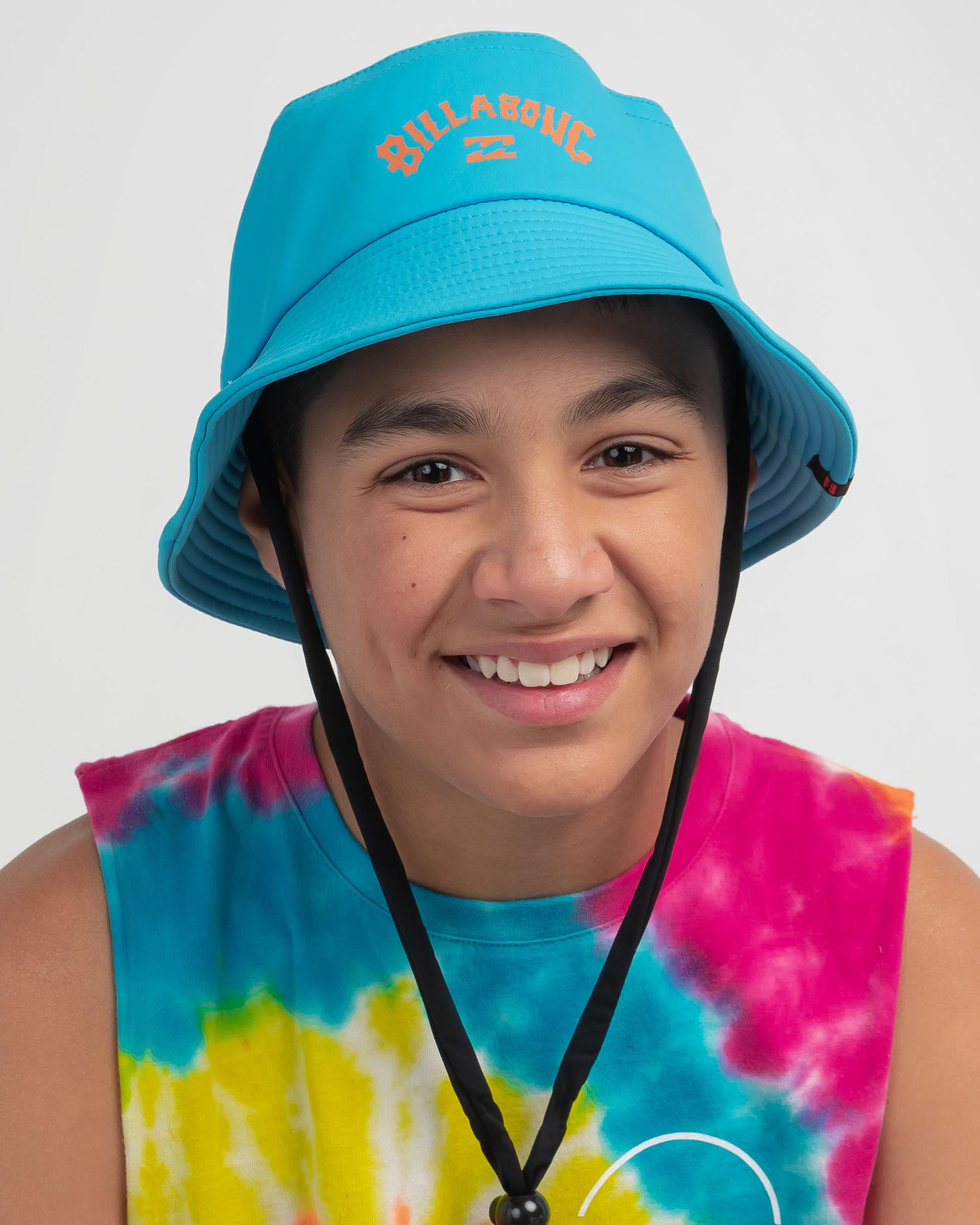 Billabong Groms' Beach Day Bucket Hat In Lagoon Fast Shipping & Easy