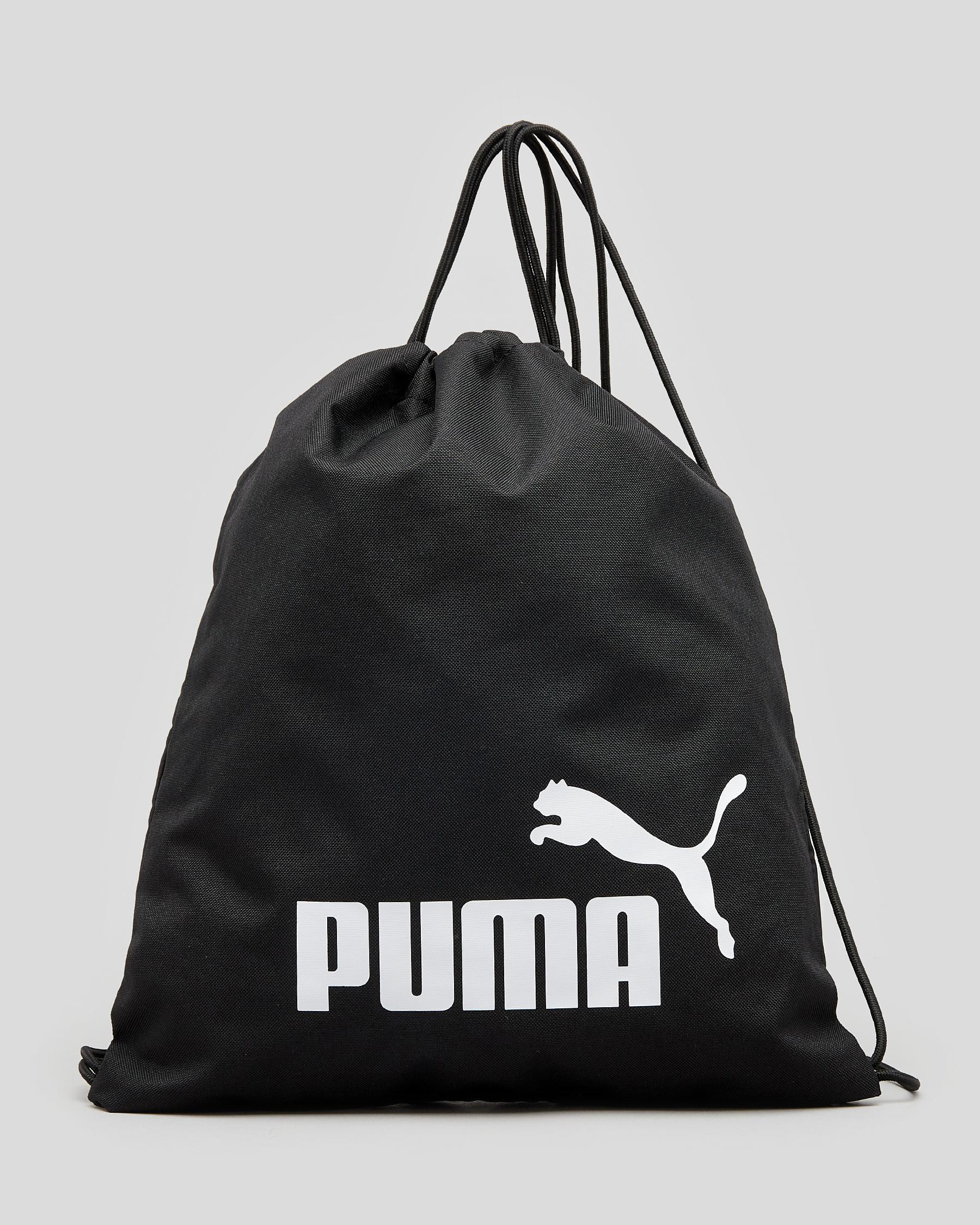 Puma Puma Phase Gym Sack Bag In Puma Black FREE* Shipping & Easy