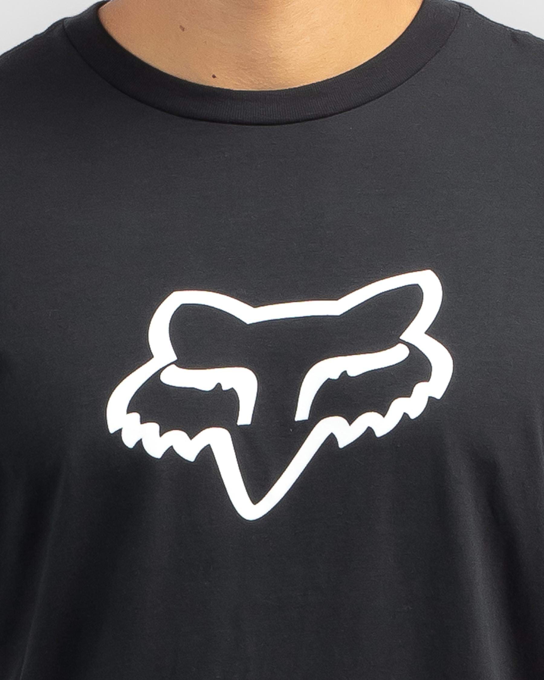 Fox Legacy Fox Head T-Shirt In Black/white - Fast Shipping & Easy ...