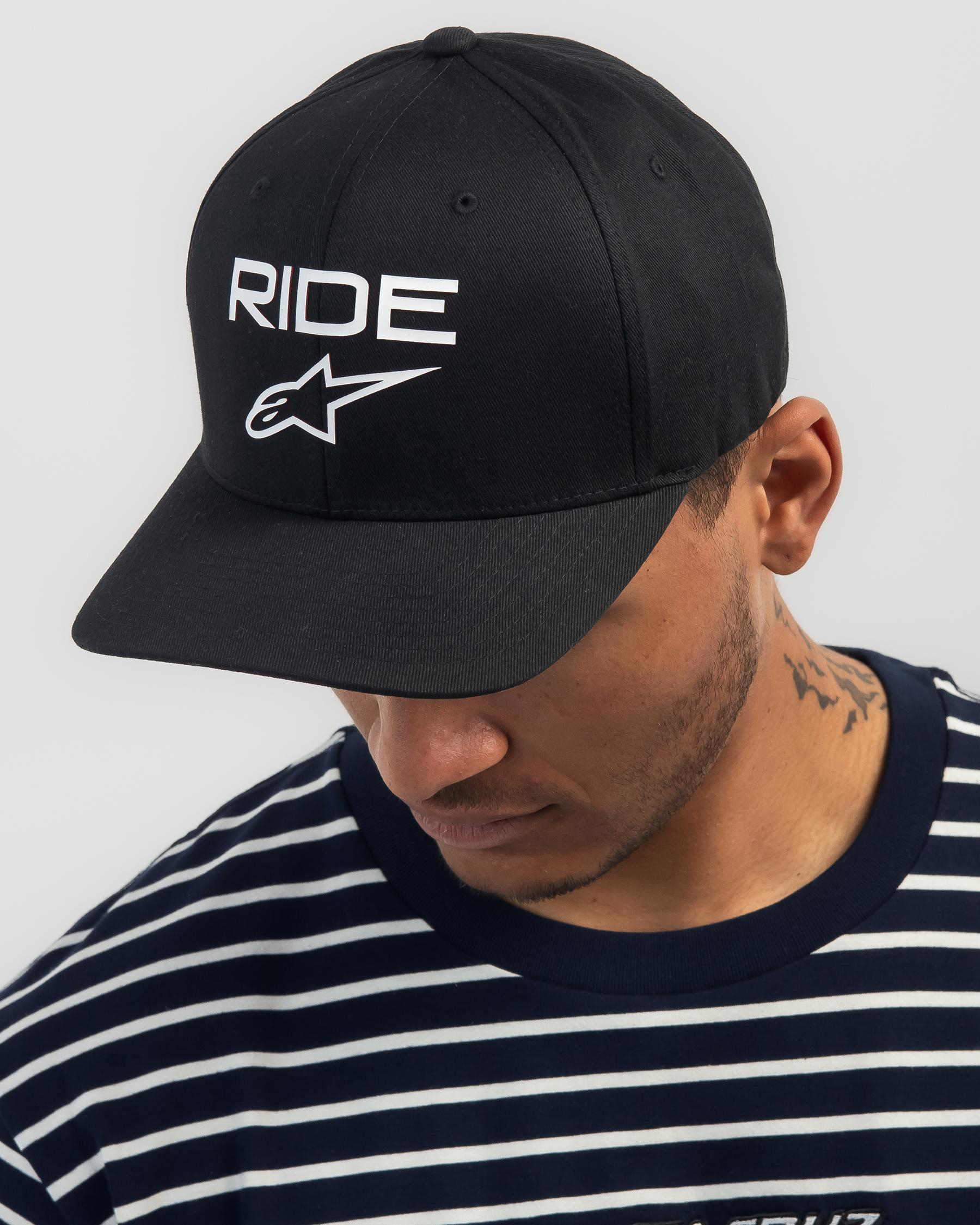 Shop Alpinestars Ride Transfer Cap In Black/white - Fast Shipping ...