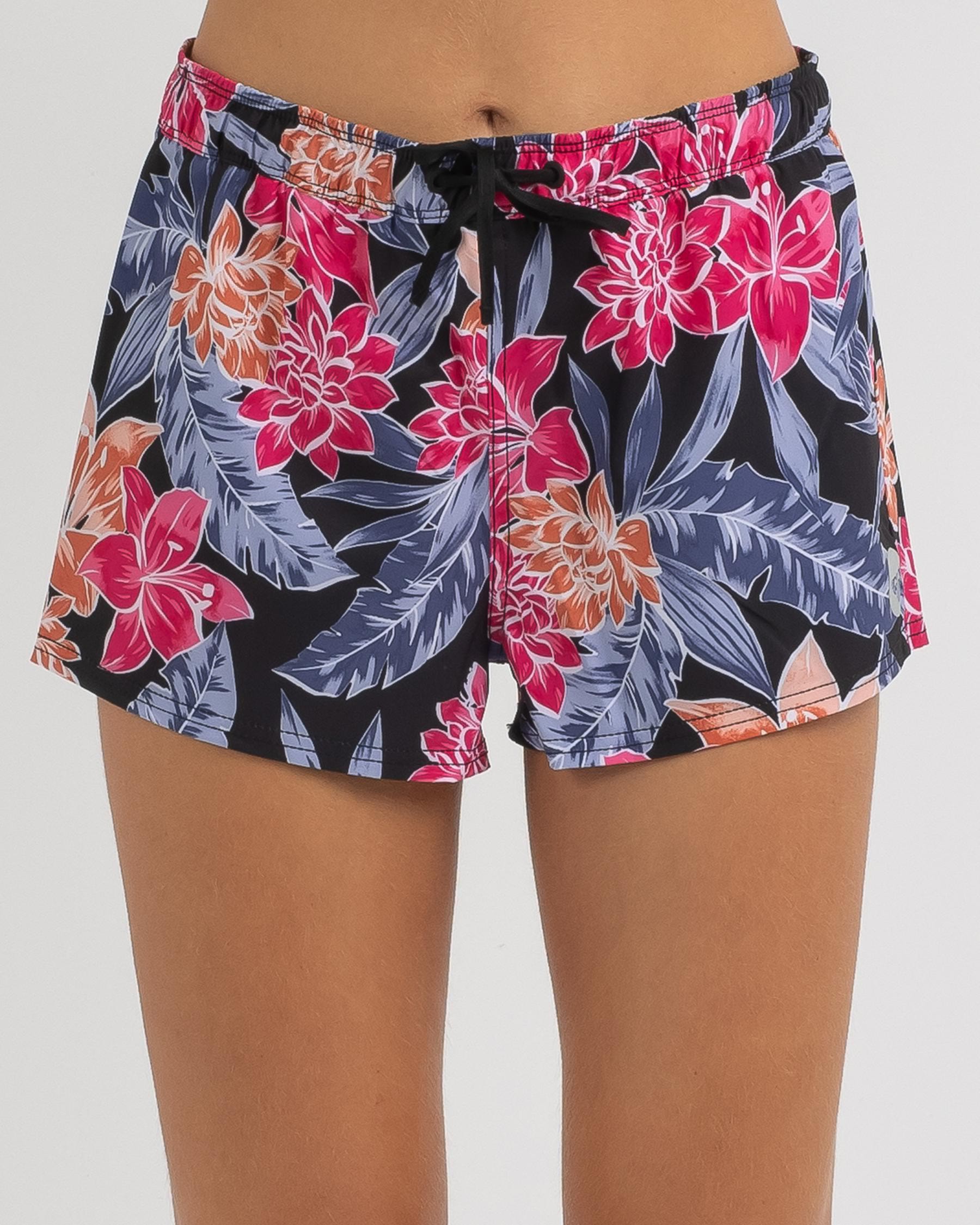 Roxy Tropical Oasis Eco Board Short In Anthracite Tropical Oasis - Fast ...