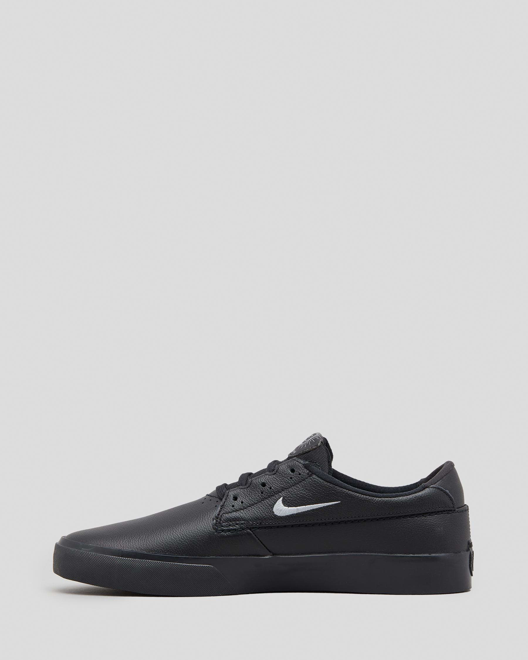 Shop Nike Shane Premium Shoes In Black/mtlc Silver-black - Fast ...