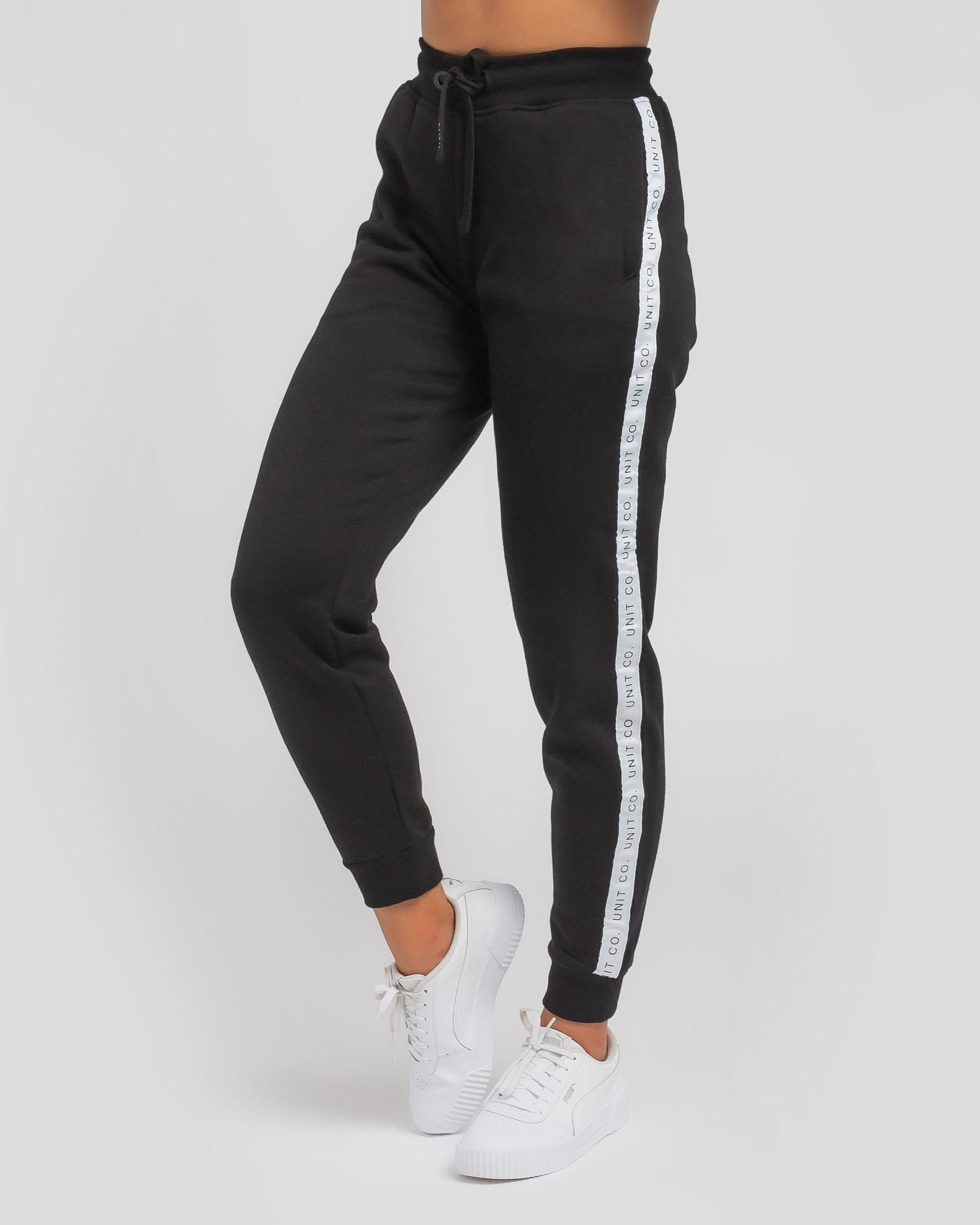 Shop Unit Womens Novel Cuffed Track Pants In Black Fast Shipping & Easy Returns City Beach