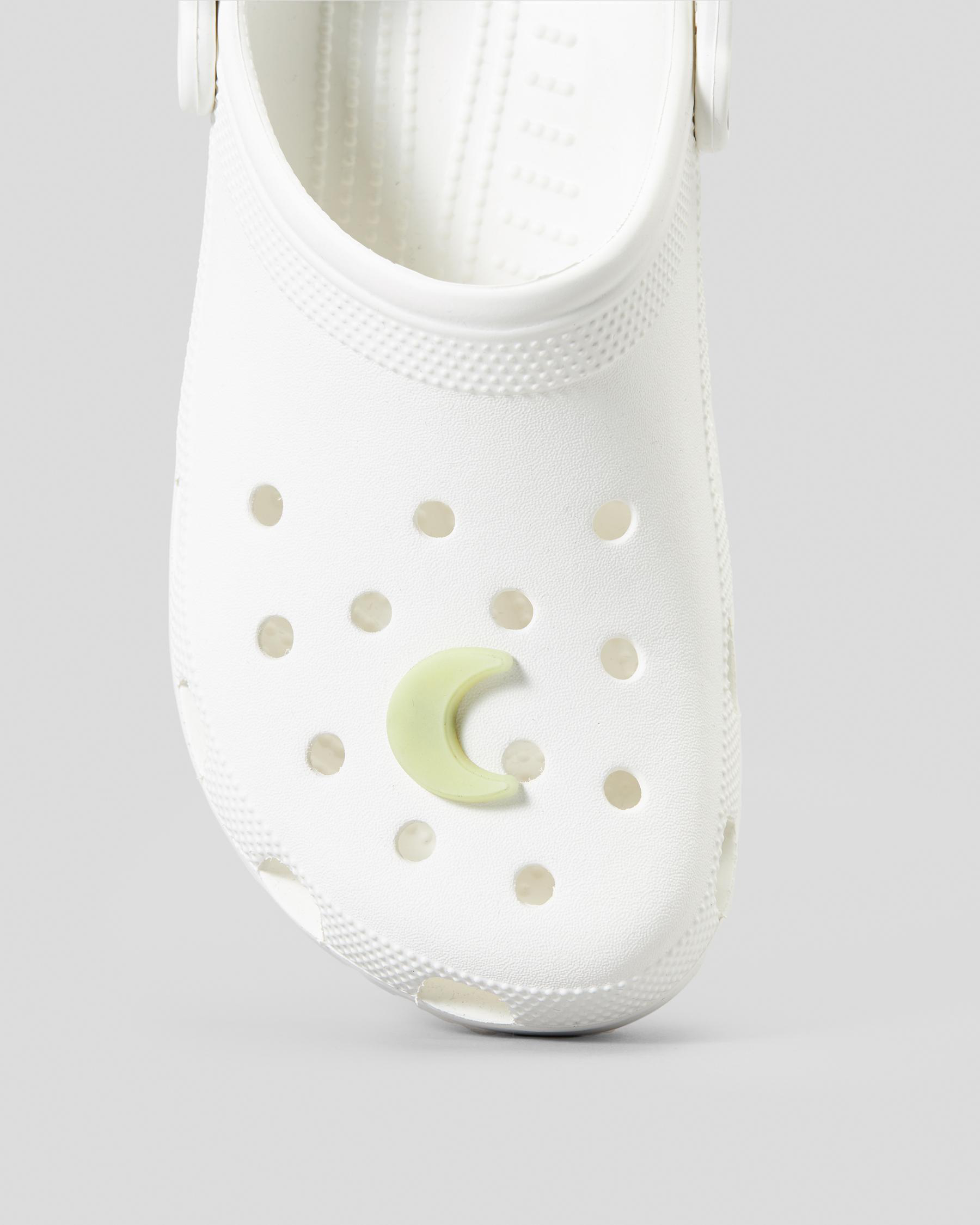 Crocs Glow In The Dark Crescent Moon Jibbitz In Multi FREE* Shipping