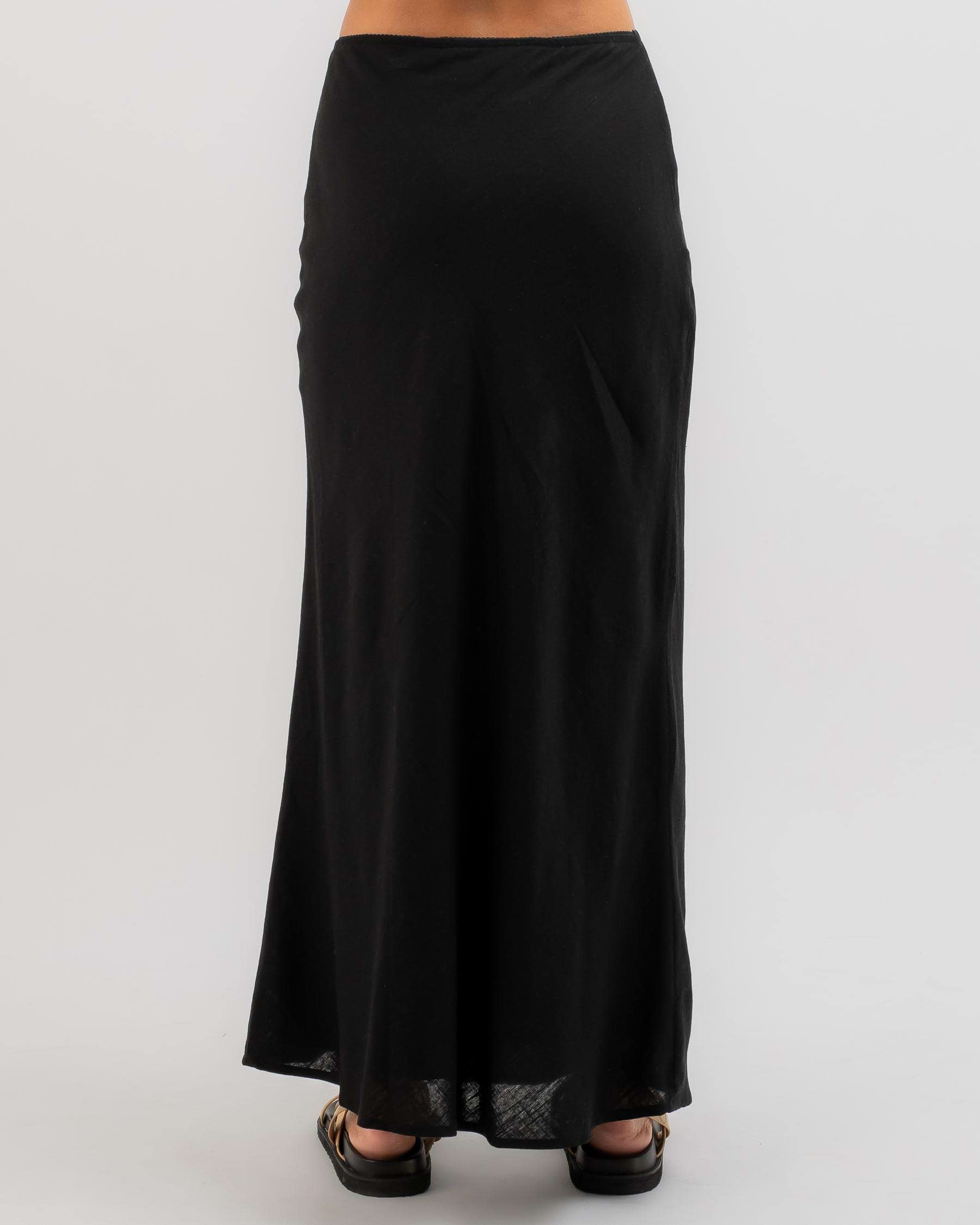 Mooloola Ward Maxi Skirt In Black - Fast Shipping & Easy Returns - City ...