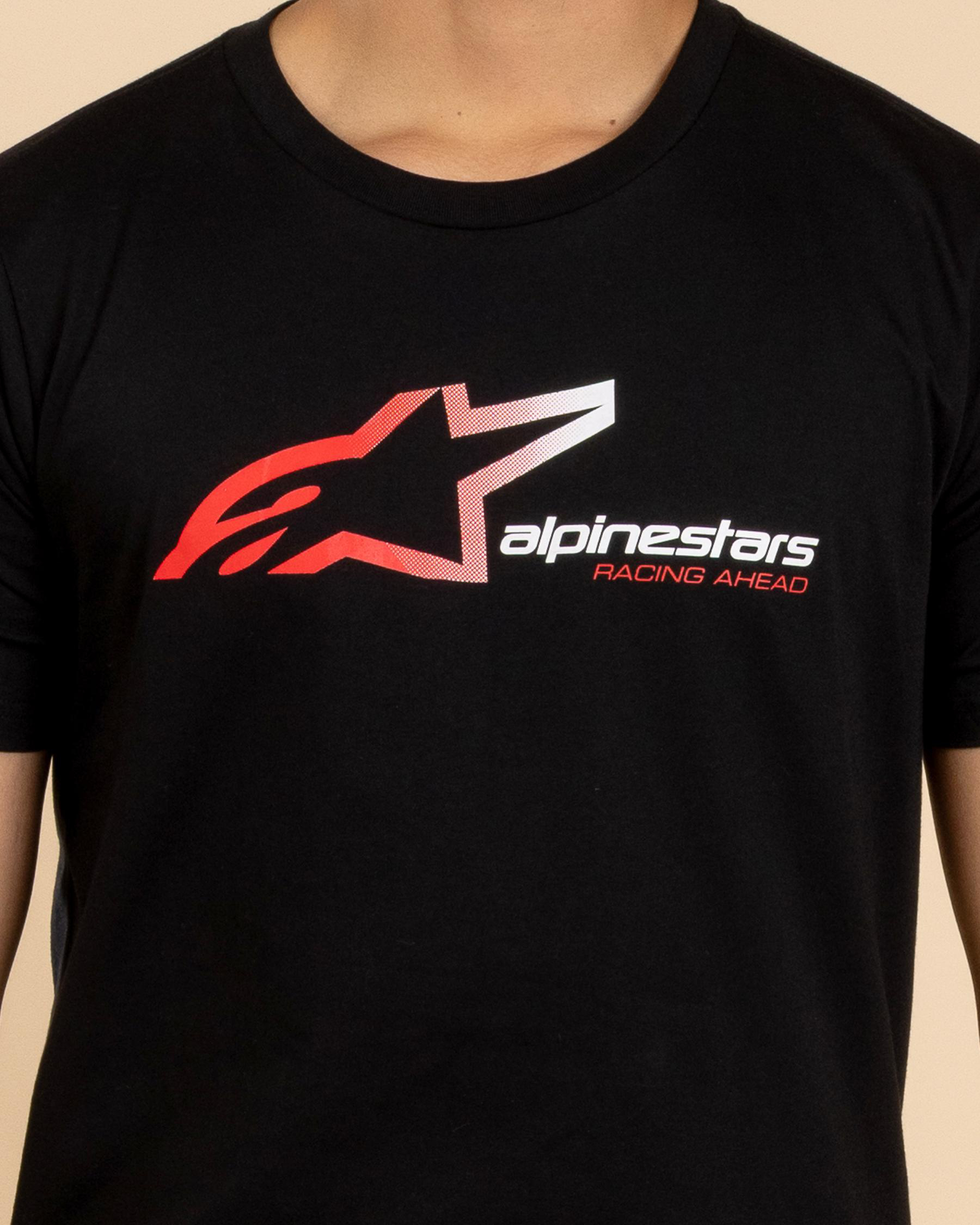 Alpinestars SPS Csf Tee - T-shirt Uomo A Maniche Corte, 60% Cotone 40% Poliestere, Nera, Vestibilità Comoda, Ufficiale