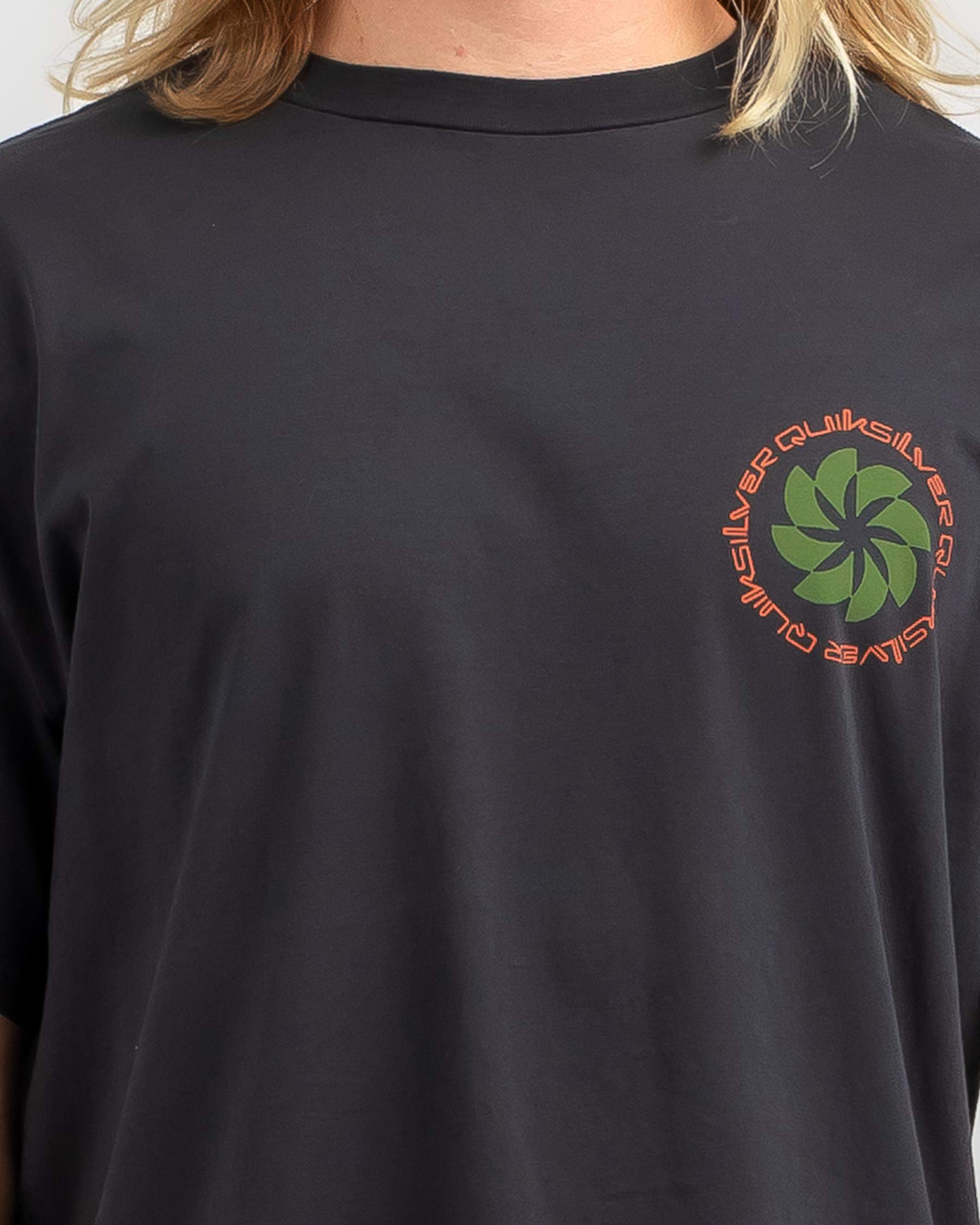 Shop Quiksilver Tipping Sunsets T-Shirt In Tarmac - Fast Shipping ...