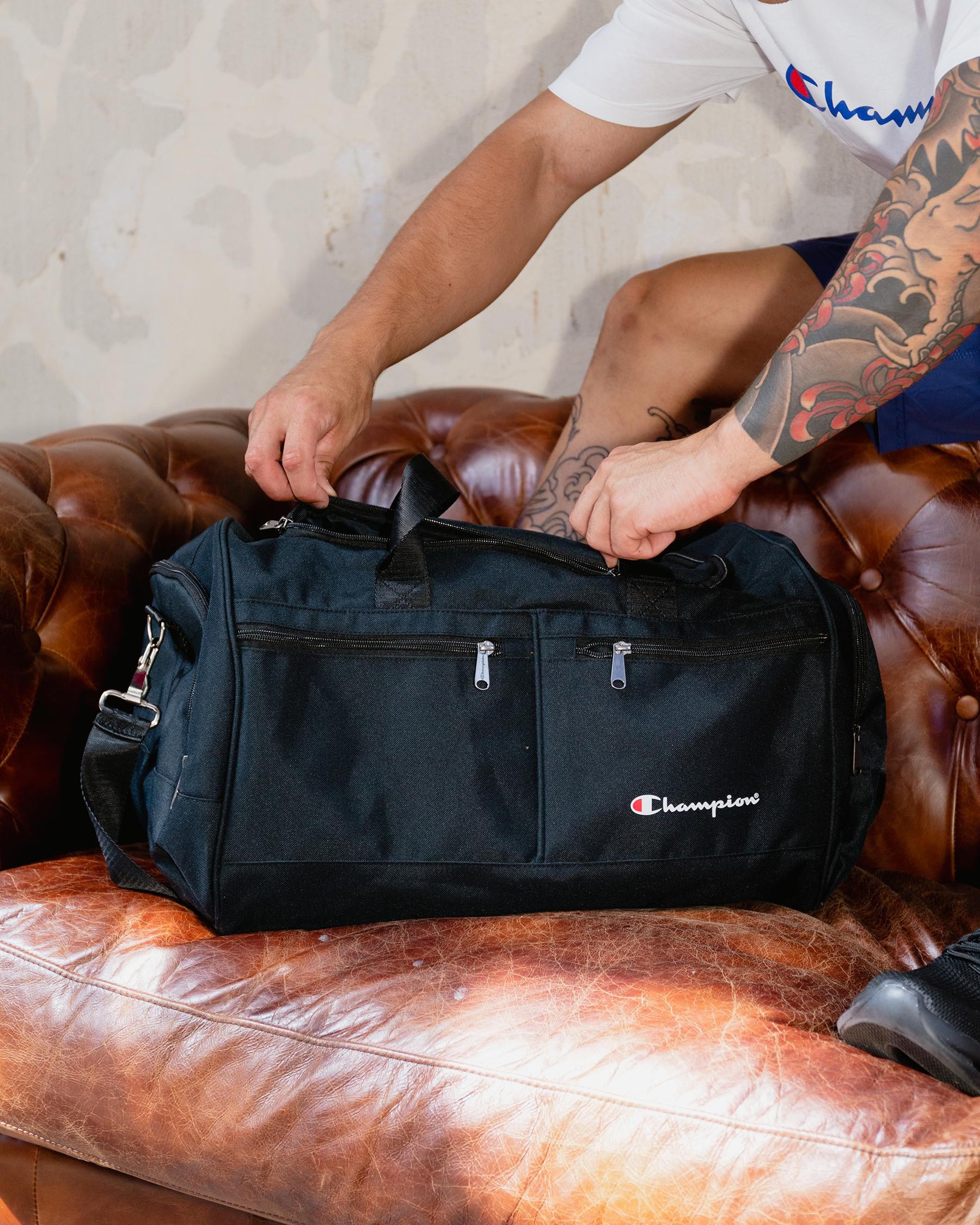 Shop Champion Mens' Duffle Bag In Black - Fast Shipping & Easy Returns -  City Beach Australia