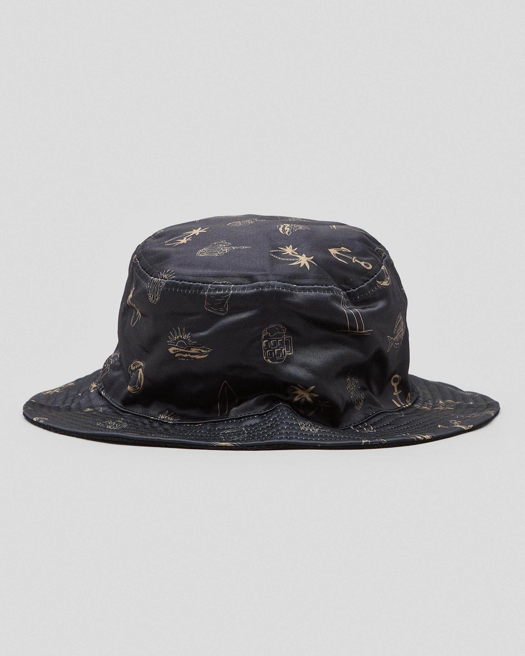 Salty Life Tanked Bucket Hat In Black FREE* Shipping & Easy Returns