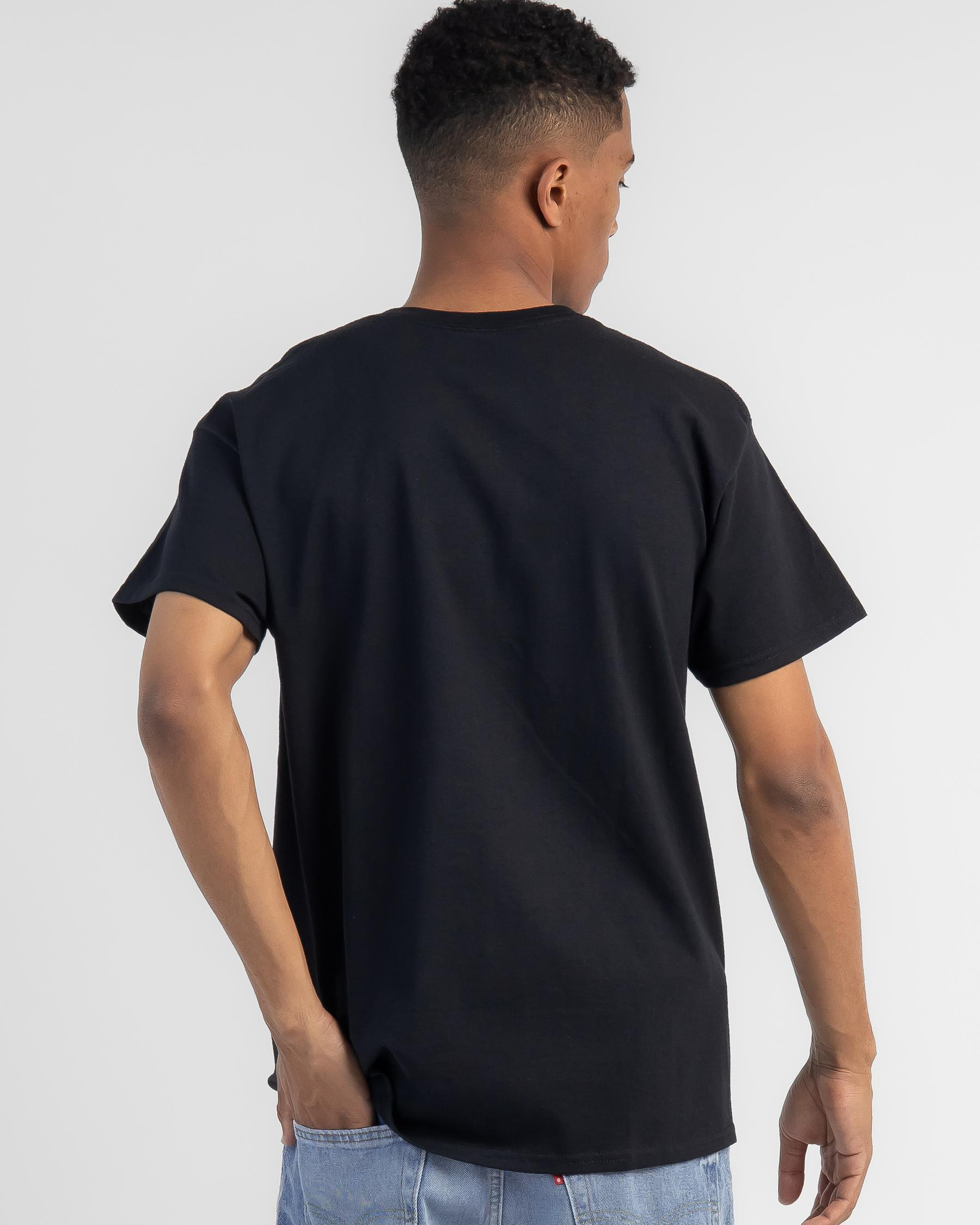 DOUBLET English Fan-Service Neon Paint T-Shirt (Black)
