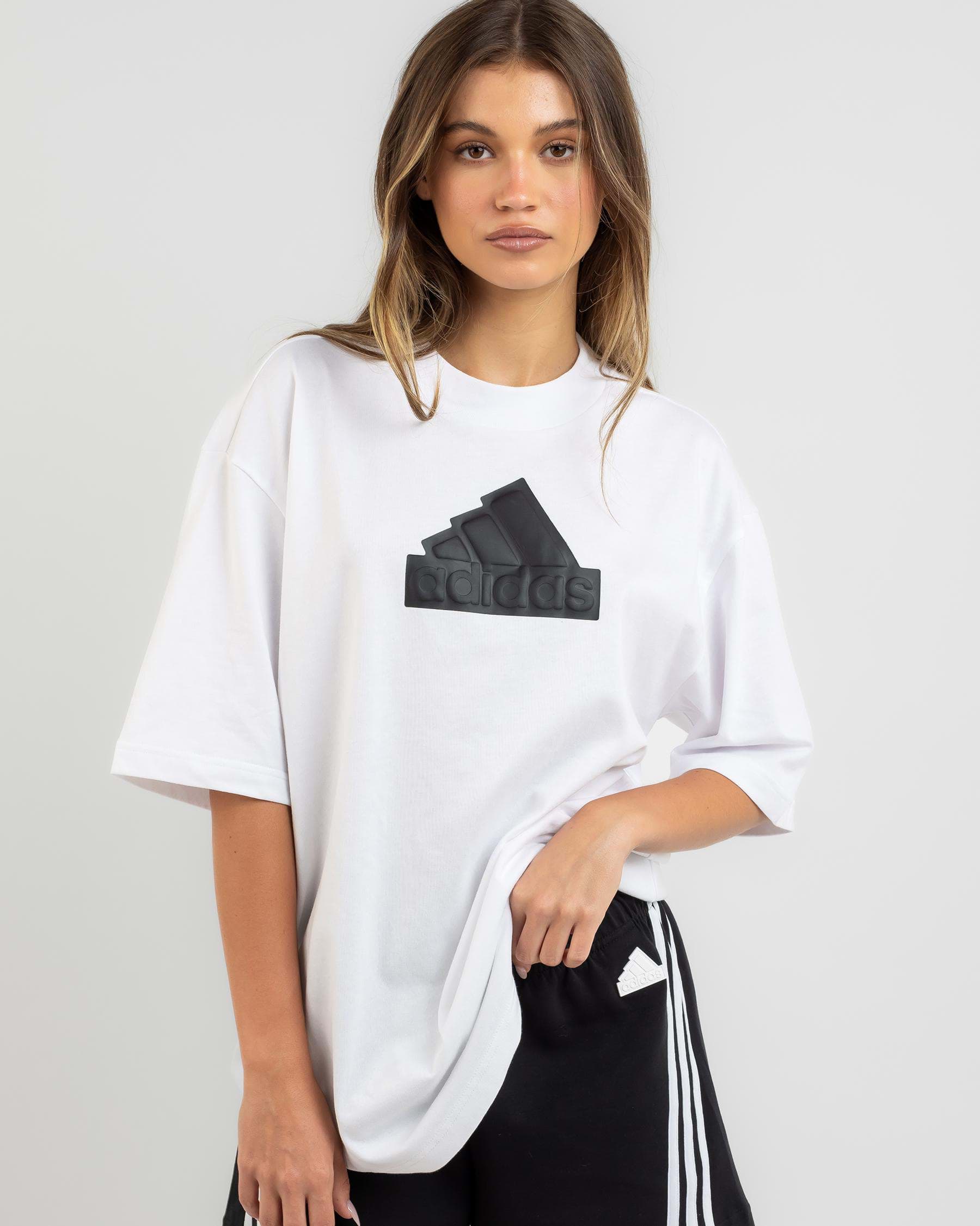 Shop adidas Future Icons BF T-Shirt In White - Fast Shipping & Easy ...