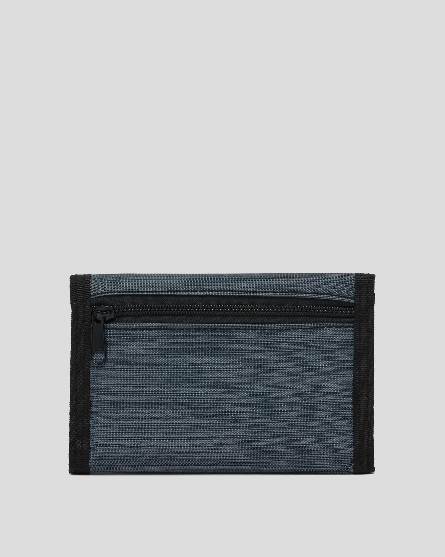 Lucid Granular Velcro Wallet In Grey Fast Shipping & Easy Returns