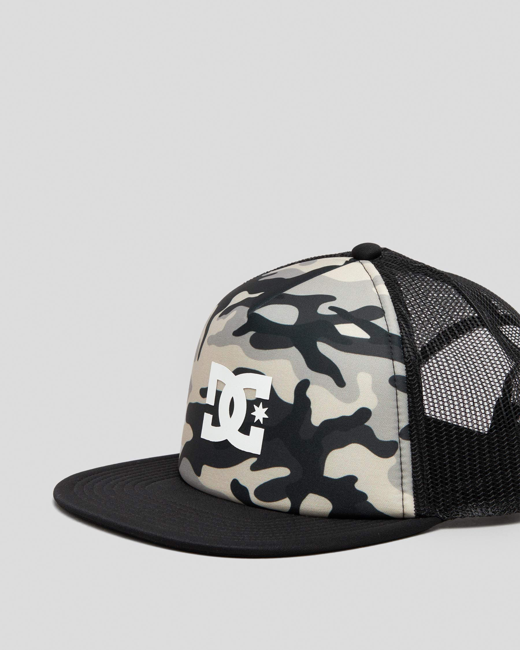 DC Shoes Boys\' FREE* - States United Beach - In Trucker Cap Gas Easy Camo & Returns Stone Station Shipping City