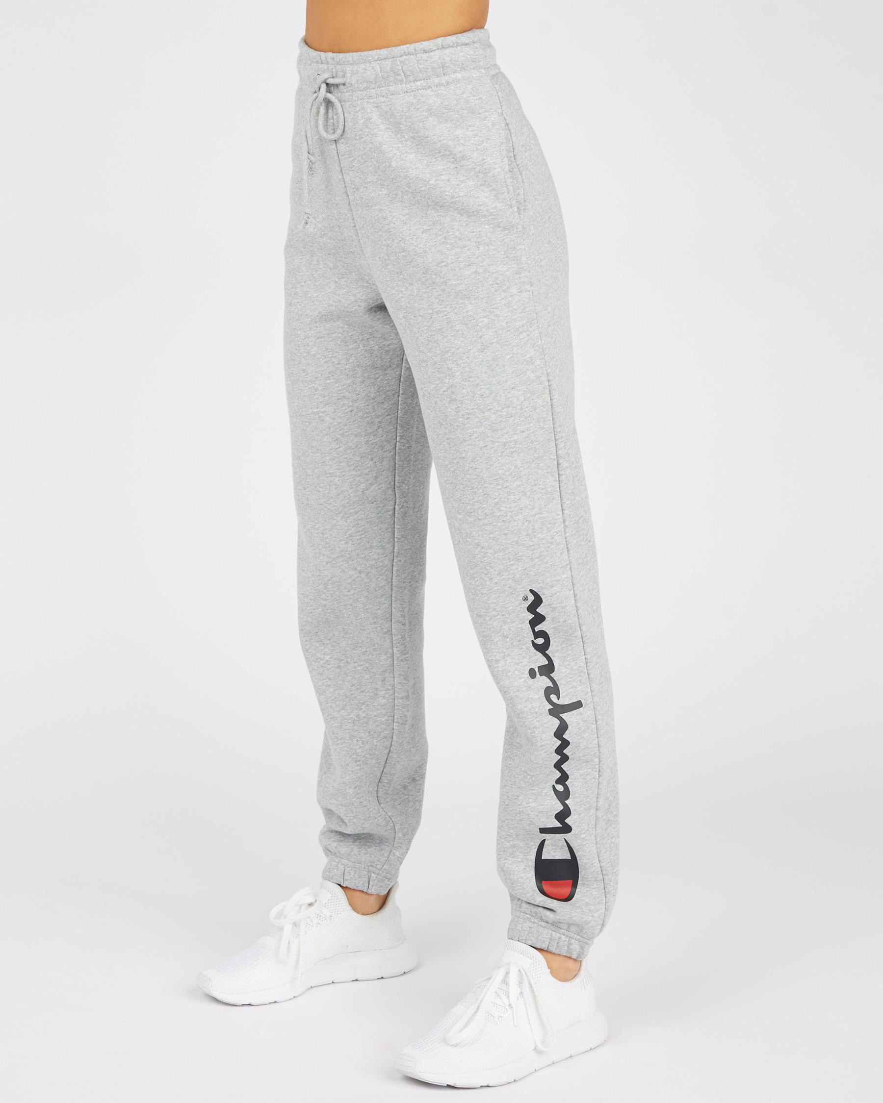 Champion Logo Track Pants In Grey - Fast Shipping & Easy Returns - City ...