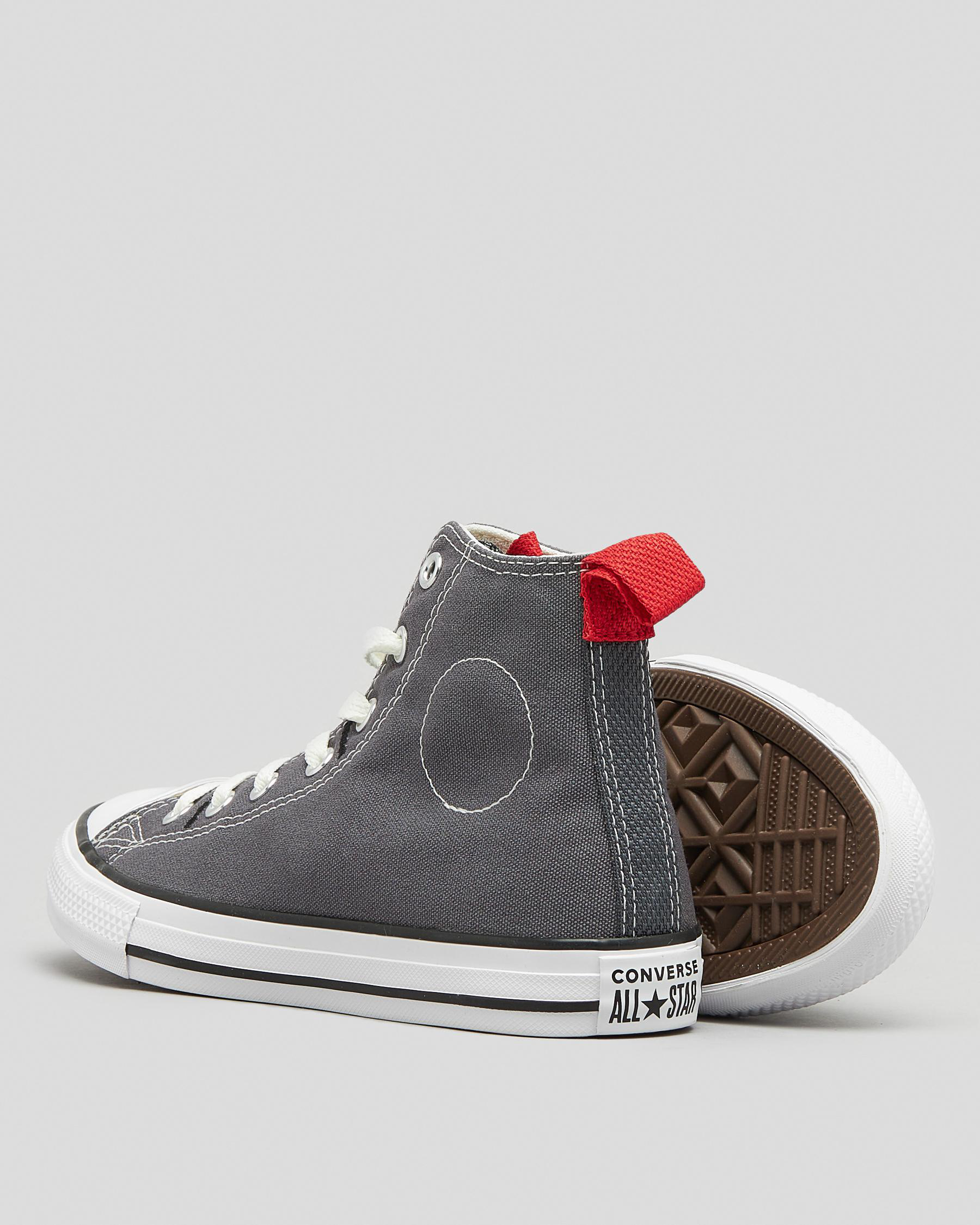 junior converse high tops size 5