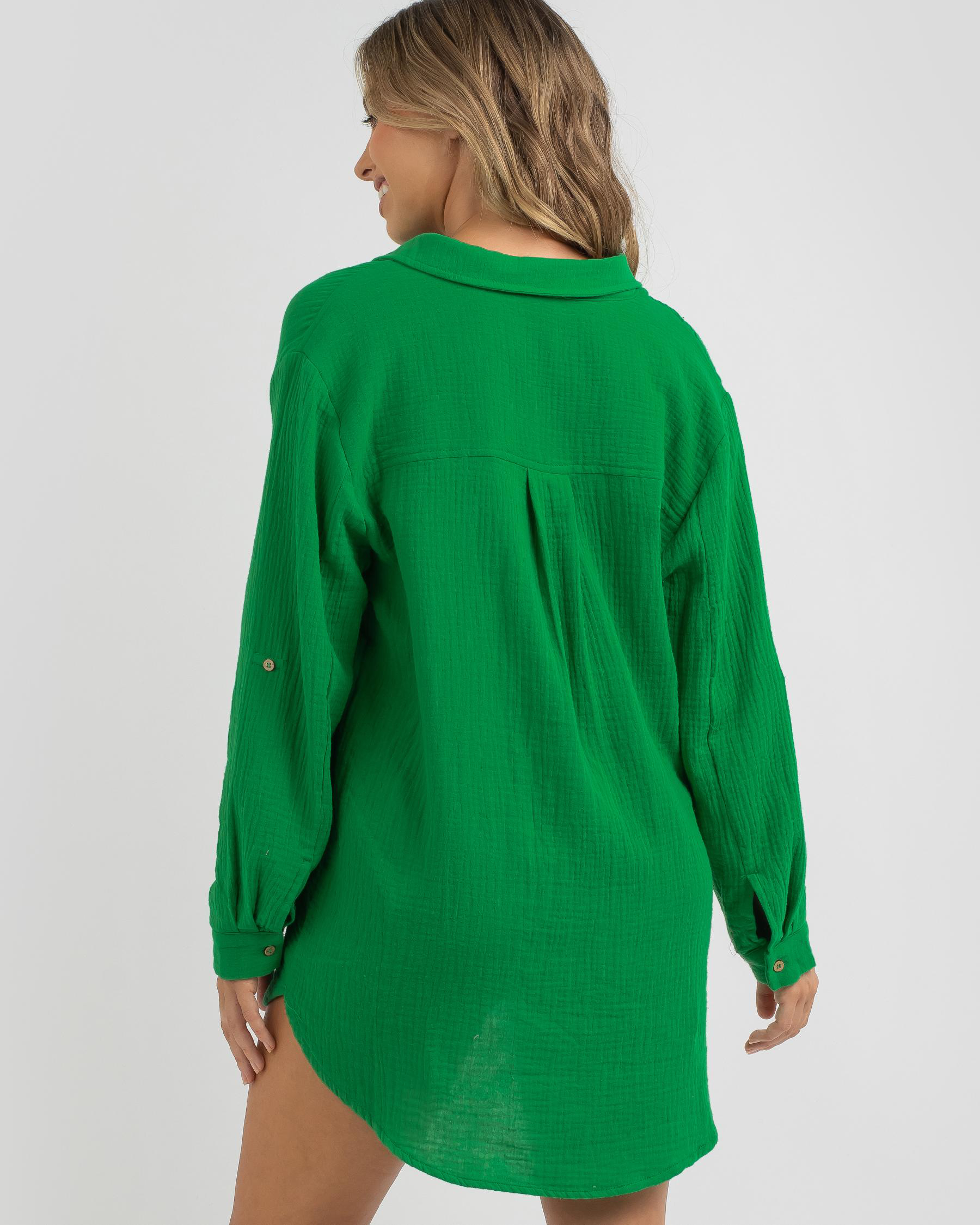 Topanga James Beach Cover In Bright Green FREE* Shipping & Easy