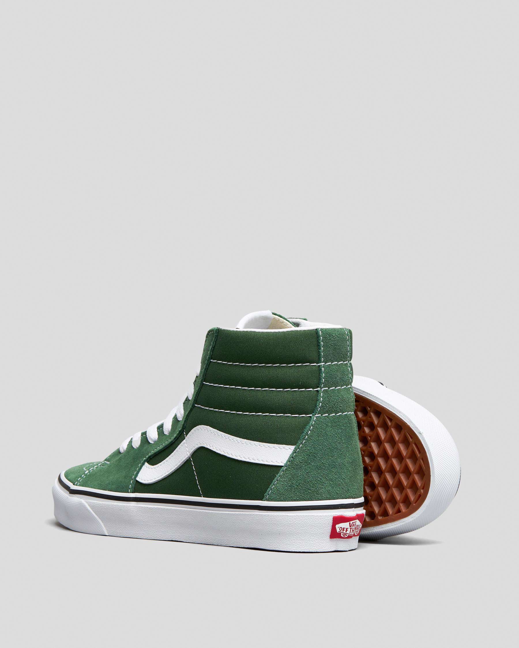 Vans Womens Sk8-Hi Shoes In Color Theory Greener Pastures - Fast ...
