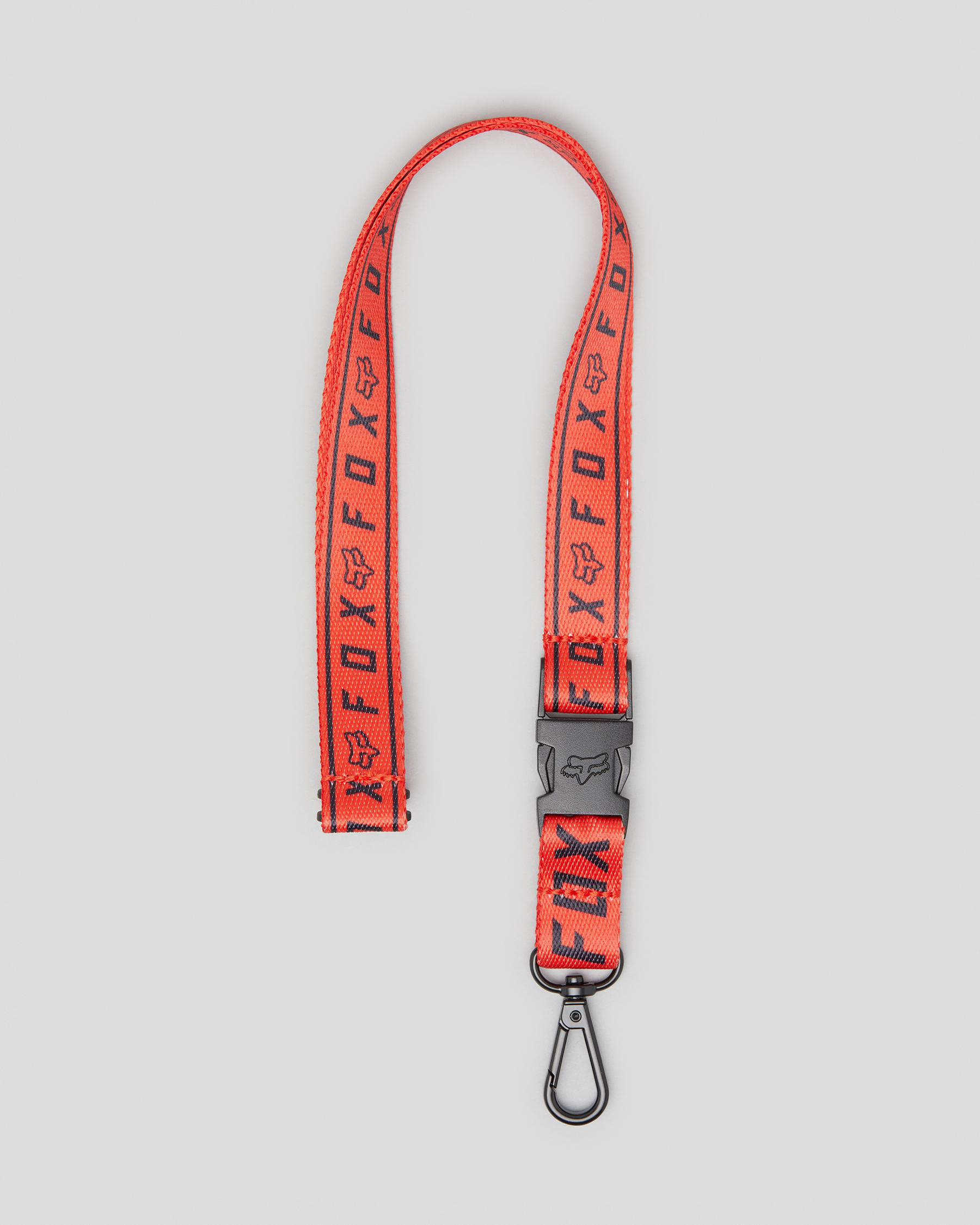 Shop Fox Pinnacle Lanyard In Flo Red Fast Shipping & Easy Returns
