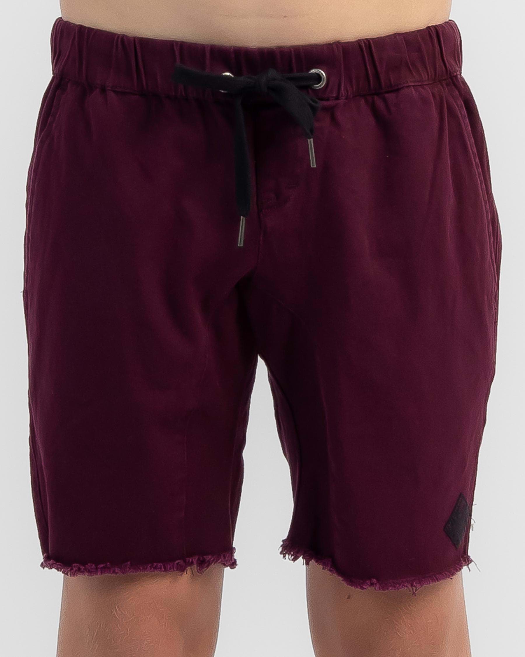Shop Skylark Boys' Erase Drop Crotch Shorts In Port - Fast Shipping ...