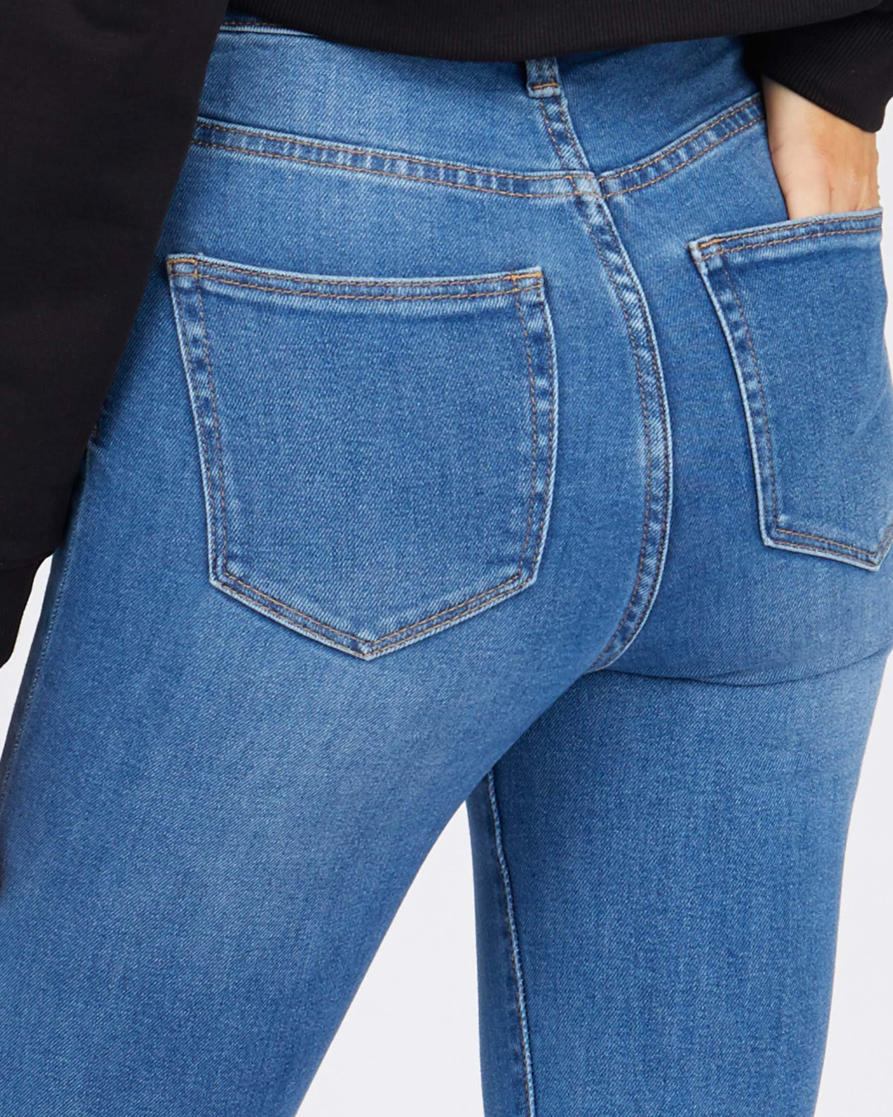 Shop Ziggy Denim Skyscraper Super High Rise Skinny Jeans In Blue