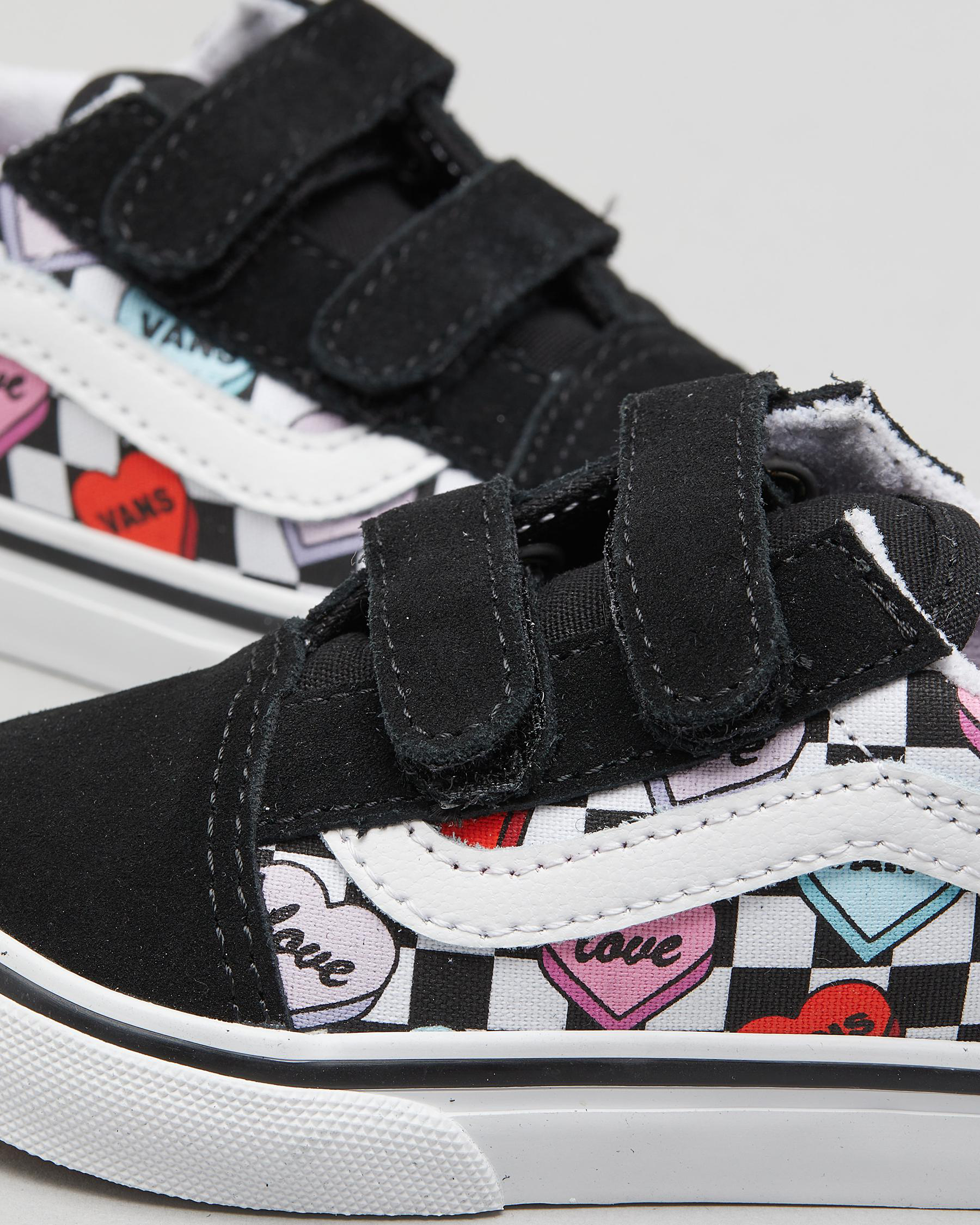 Shop Vans Toddlers' Old Skool Shoes In Black/true White Fast Shipping & Easy Returns City