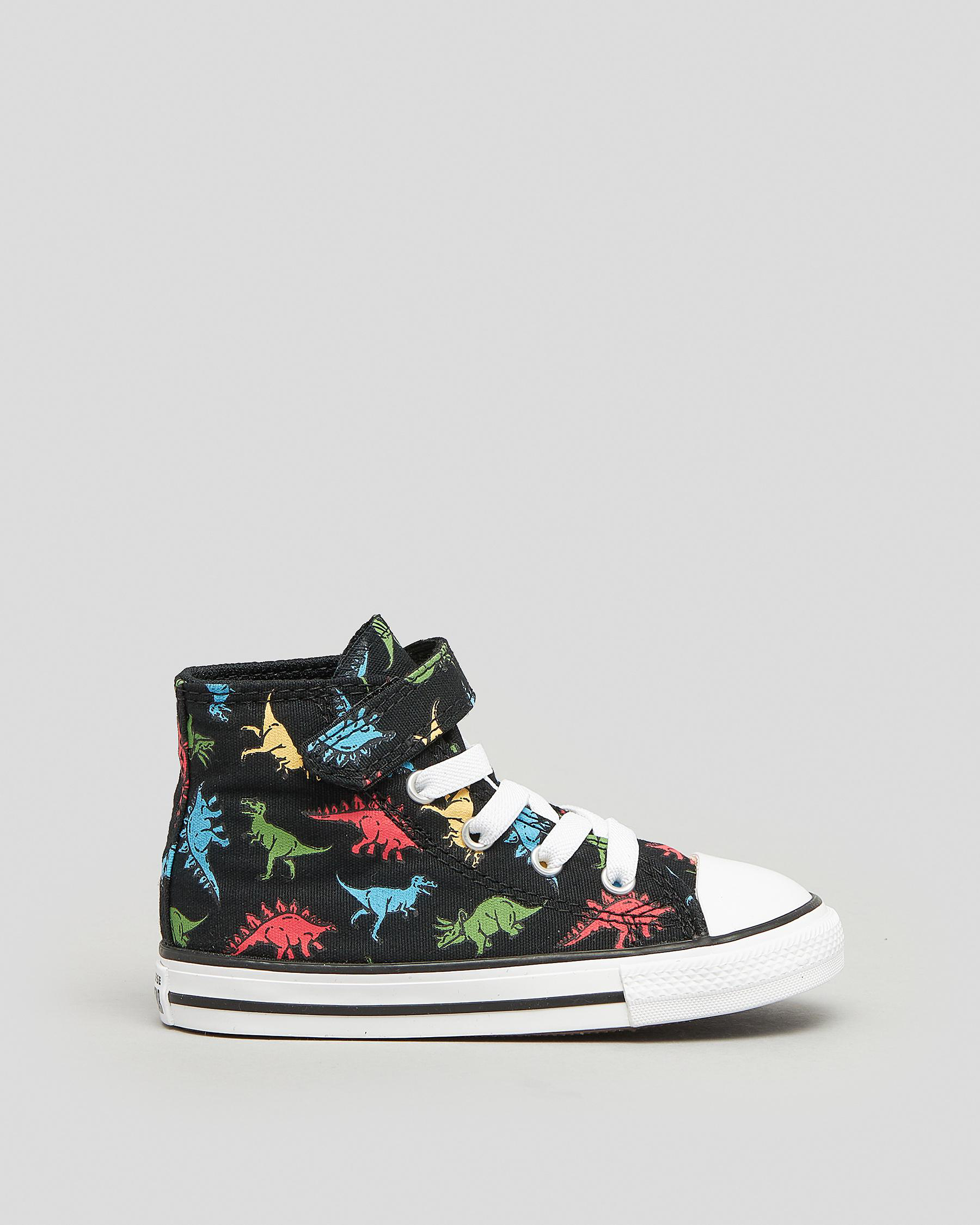 Shop Converse Toddlers' Chuck Taylor All Star 1V HiTop Shoes In Black