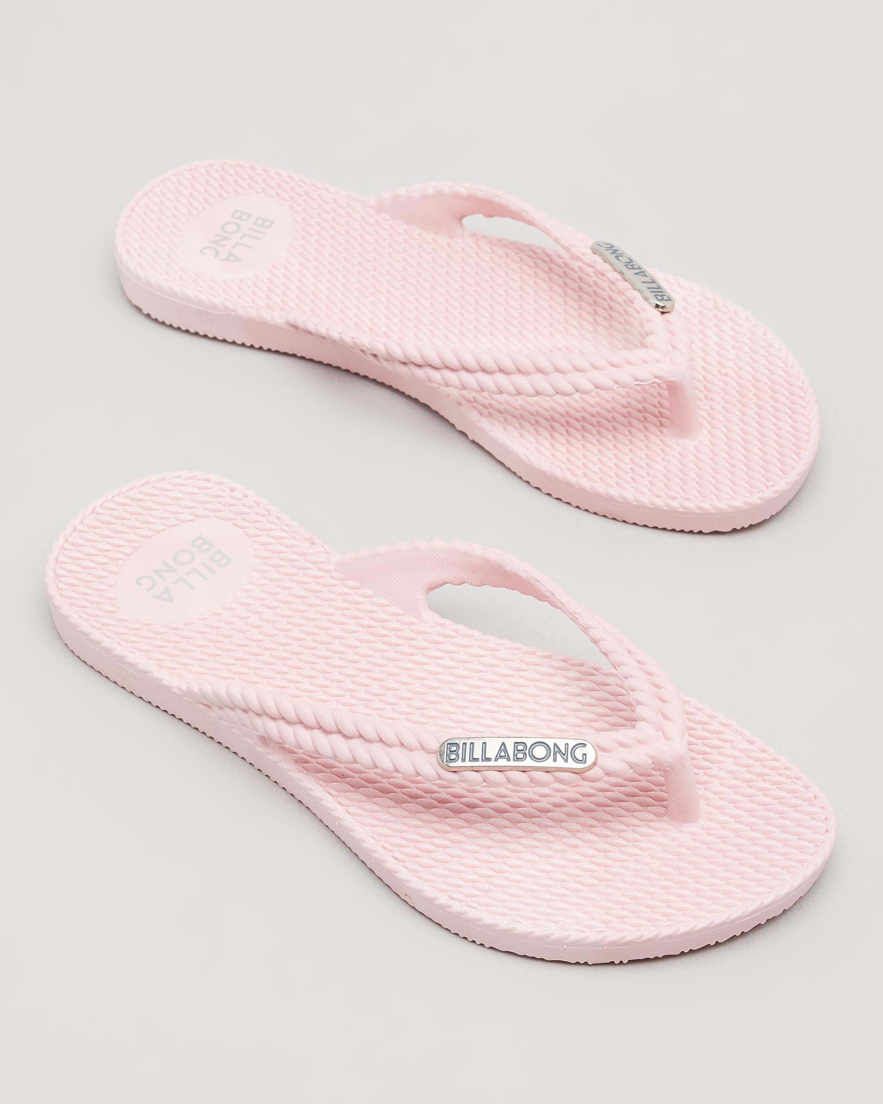 Billabong Girls' Kicks Thongs In Pale Pink - Fast Shipping & Easy ...