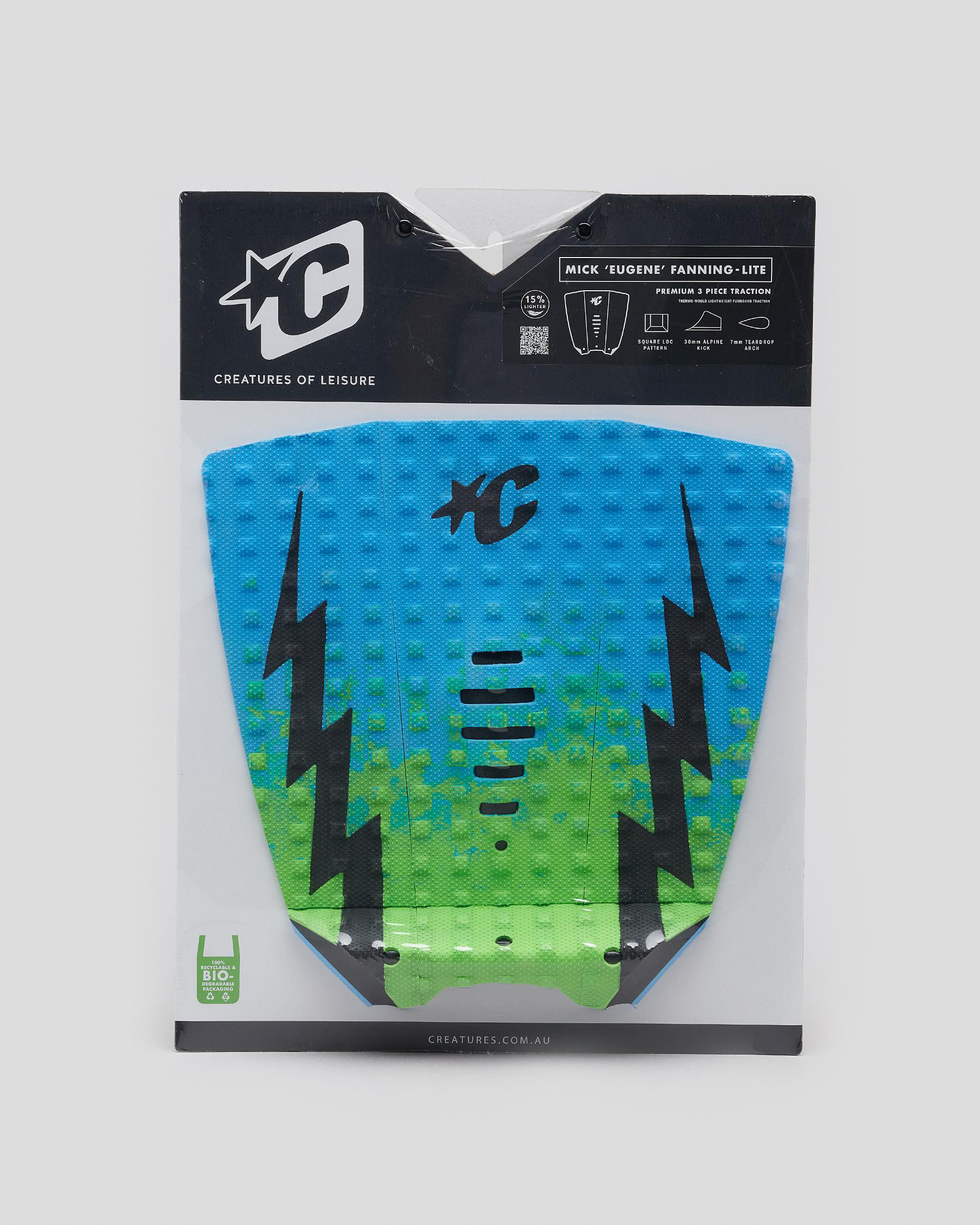 Creatures Of Leisure Mick Fanning Lite Signature Traction Pad In Green
