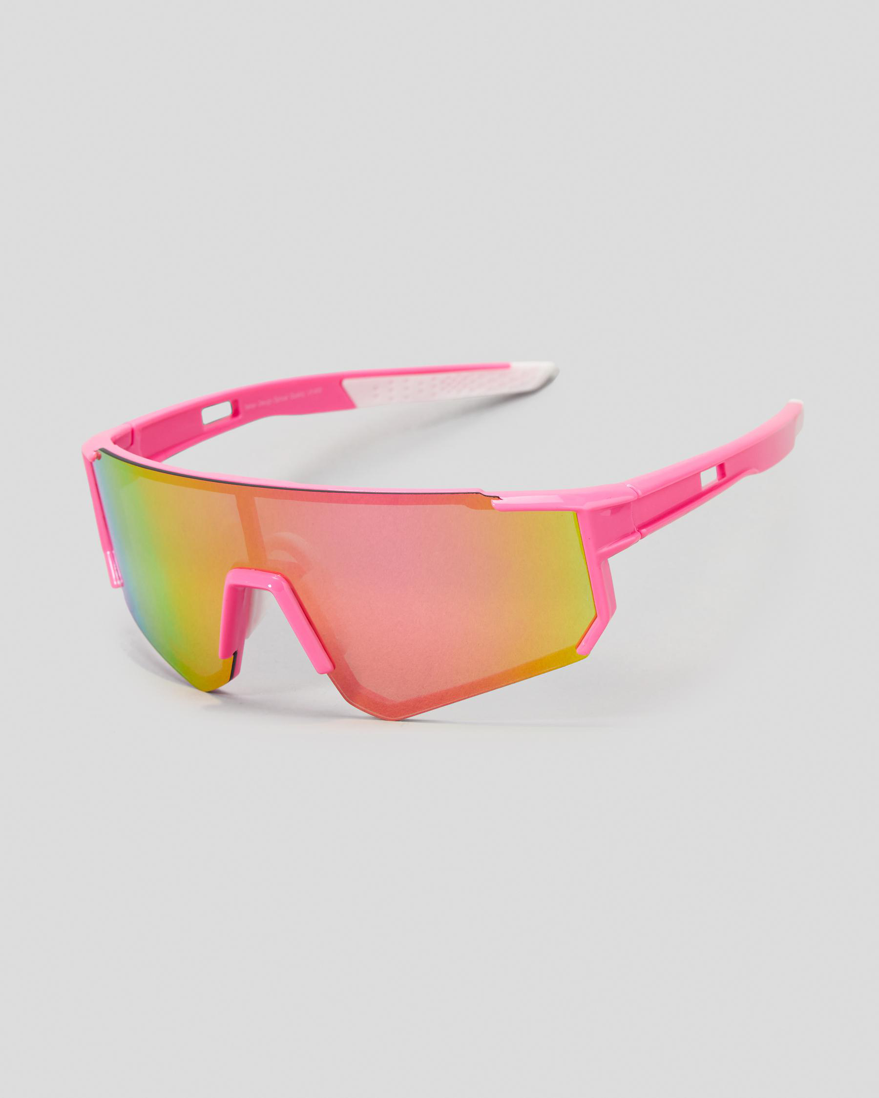 Indie Eyewear Austin Sunglasses In Pink/pink Mirror FREE* Shipping