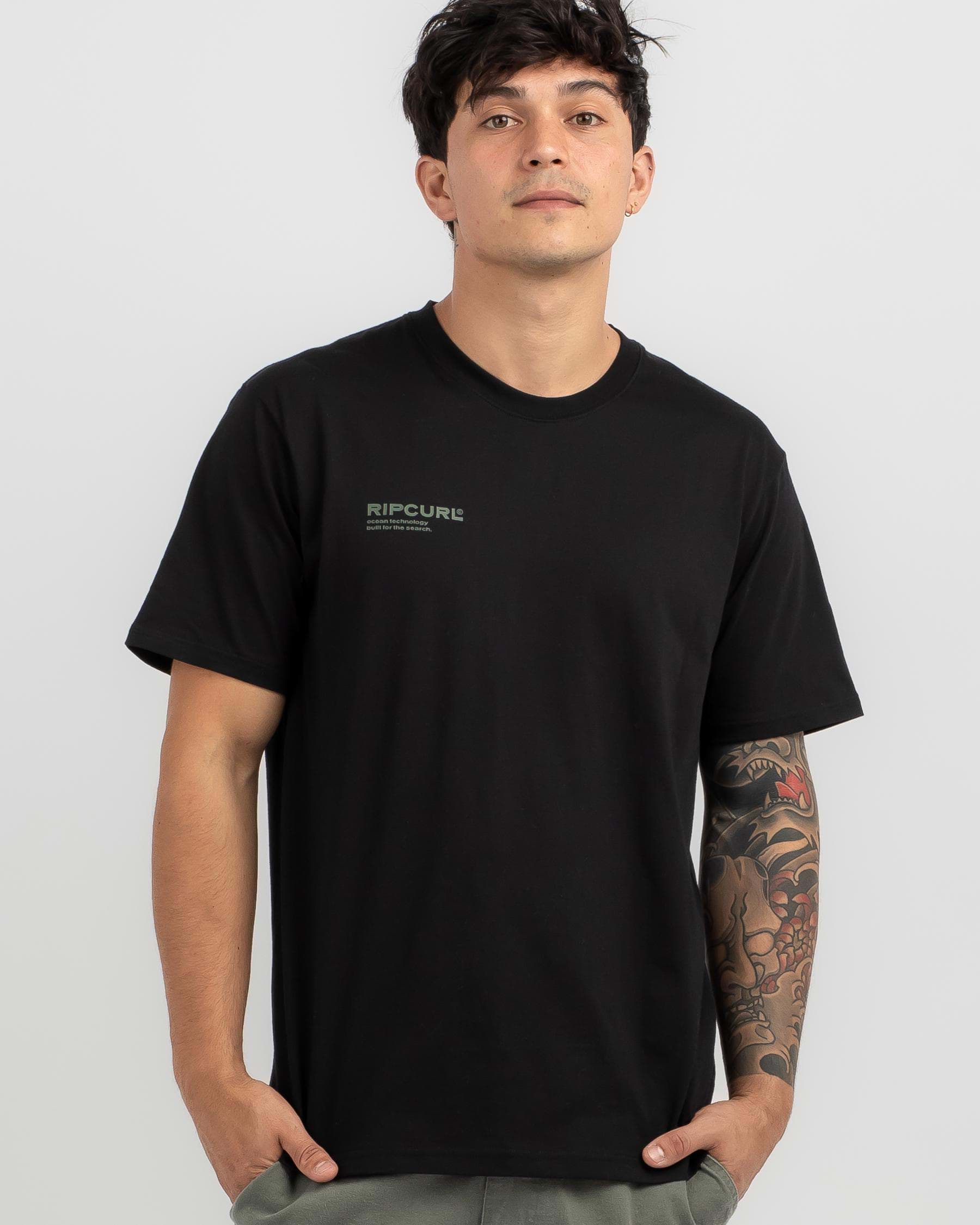 Shop Rip Curl Vaporcool Balance T-Shirt In Black - Fast Shipping & Easy ...
