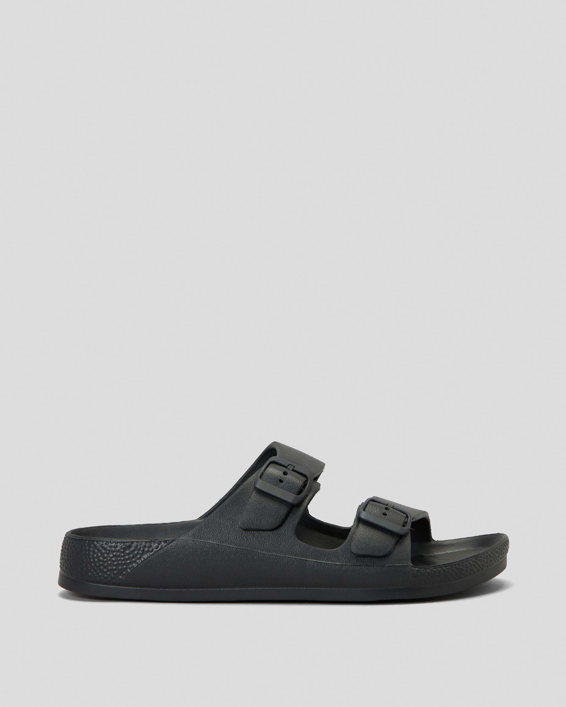Lucid Cortina Sandals In Black - Fast Shipping & Easy Returns - City ...