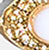 Gold/choc/turq