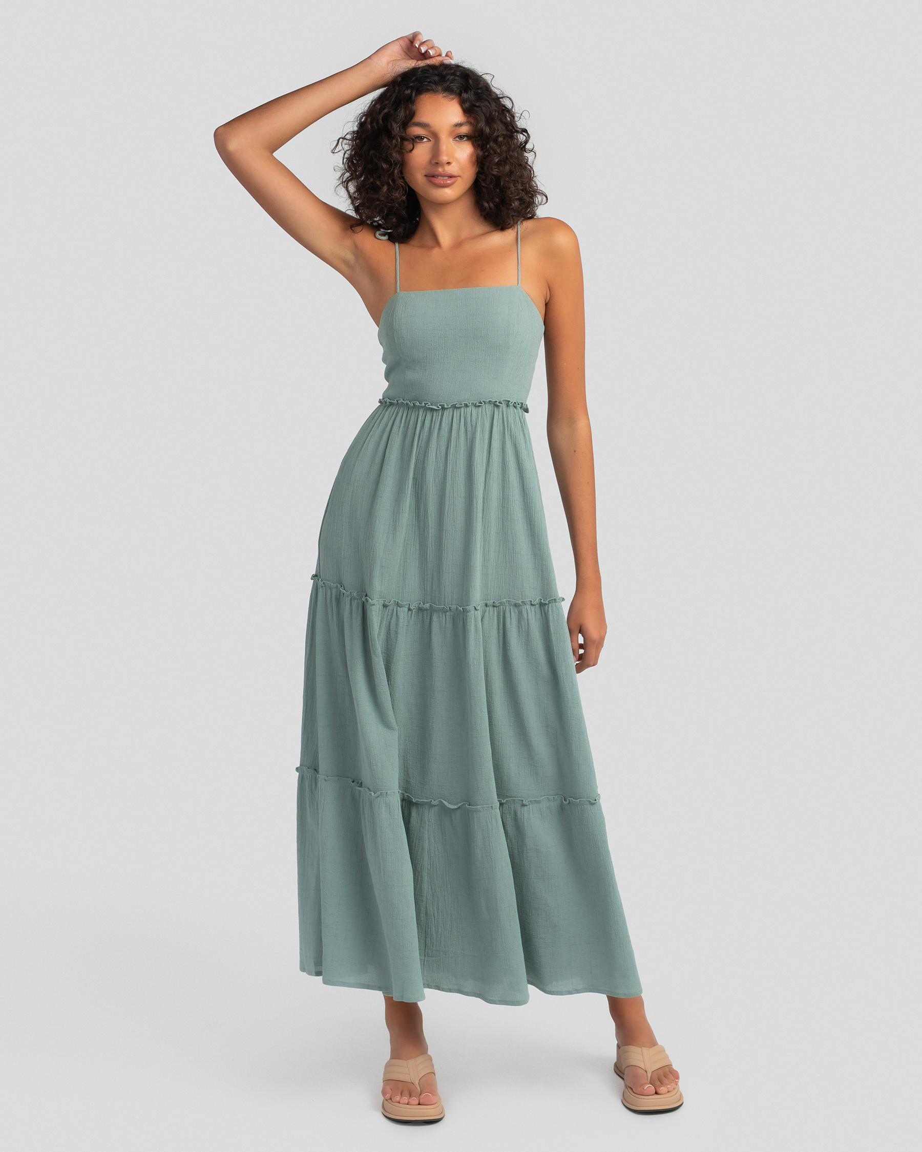 Mooloola Beatrice Maxi Dress In Sage 
