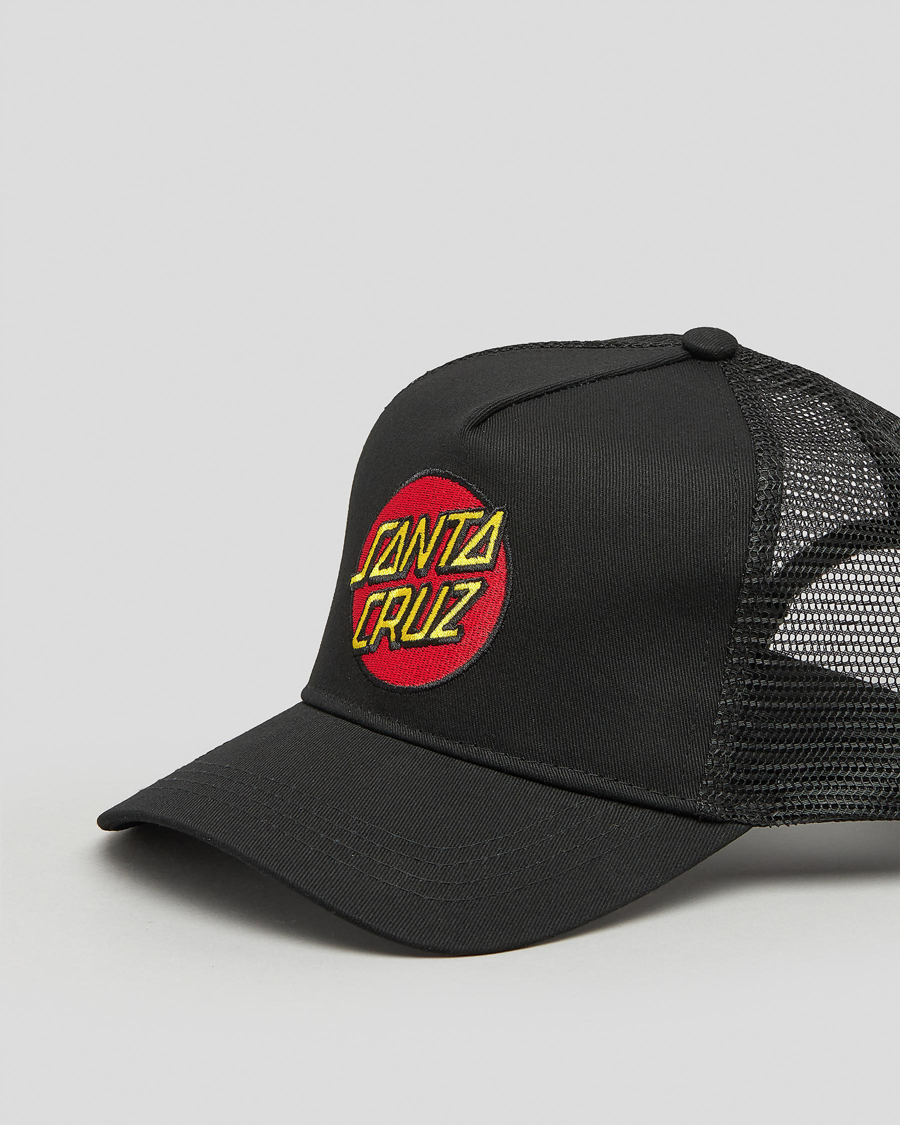 Boné Santa Cruz Classic Dot Trucker Preto - Preto