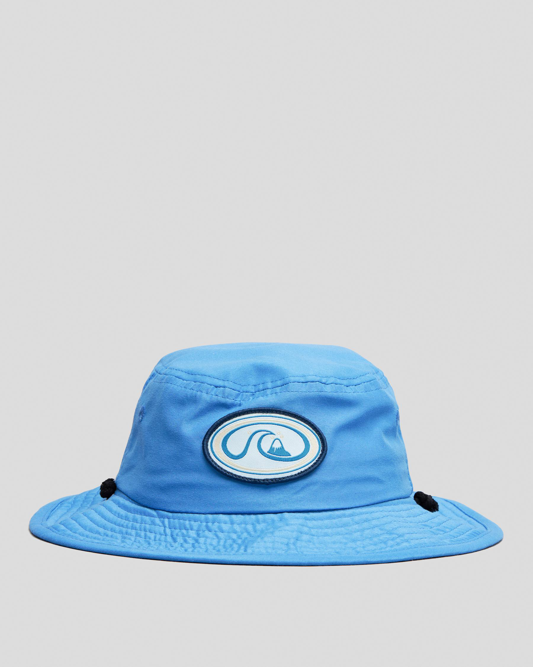 Shop Quiksilver Beached Bucket Hat In Vallarta Blue Fast Shipping