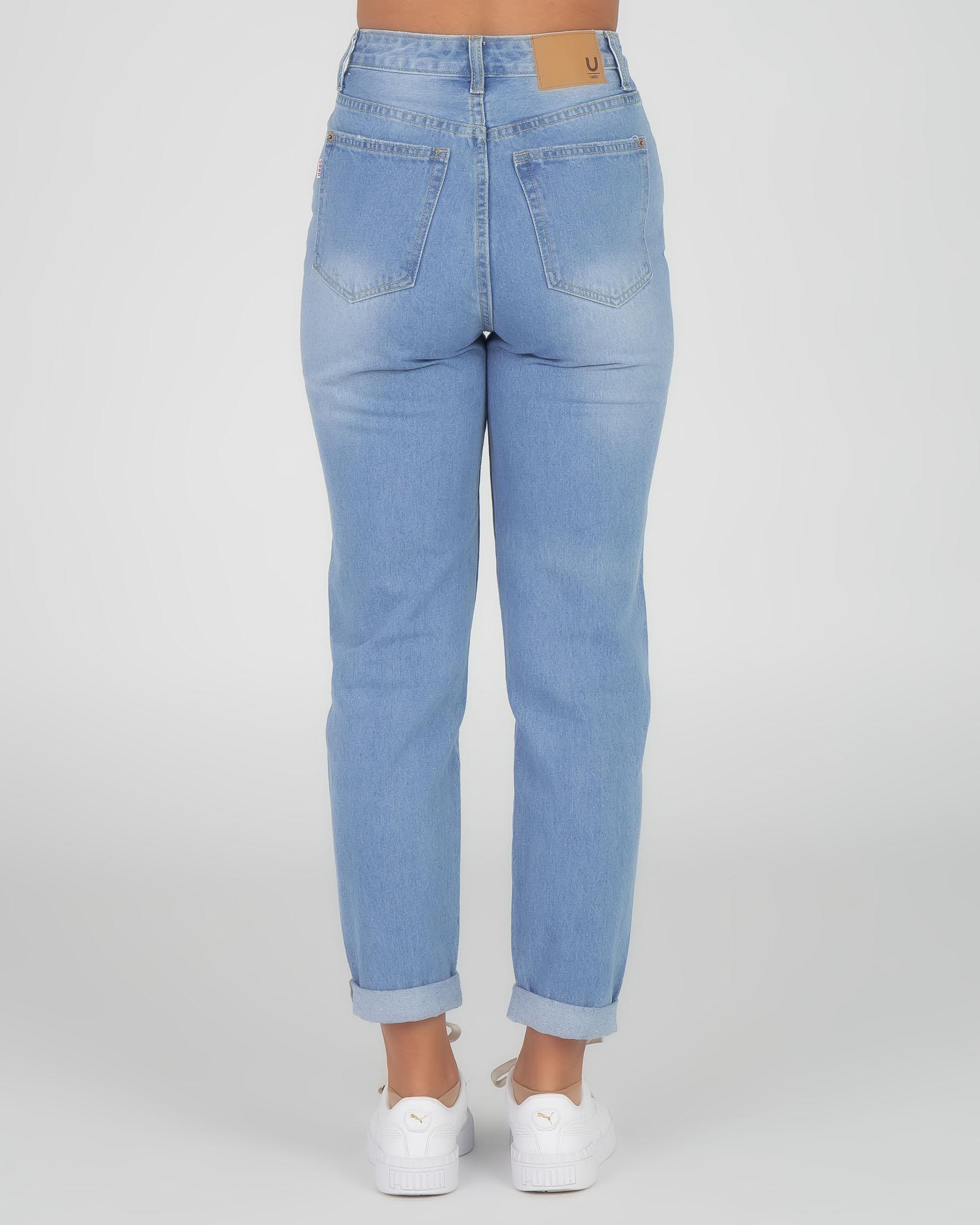 Used Dixon Mom Jeans In Mid Blue | City 