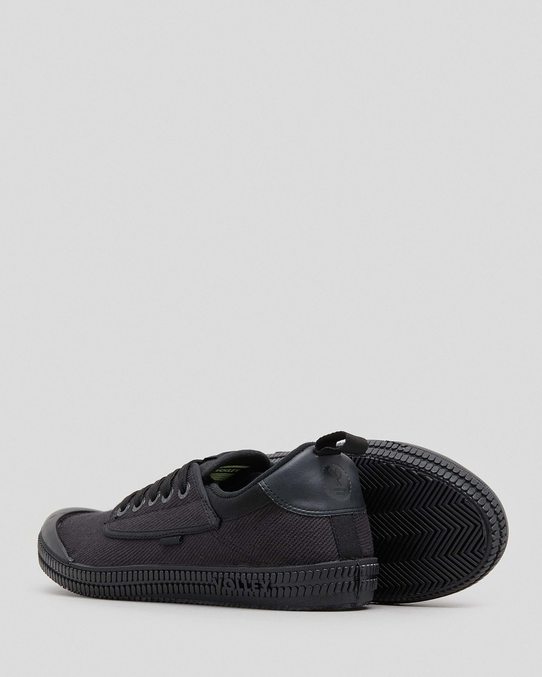 Volley Heritage Low Shoes In Black/black - Fast Shipping & Easy Returns ...