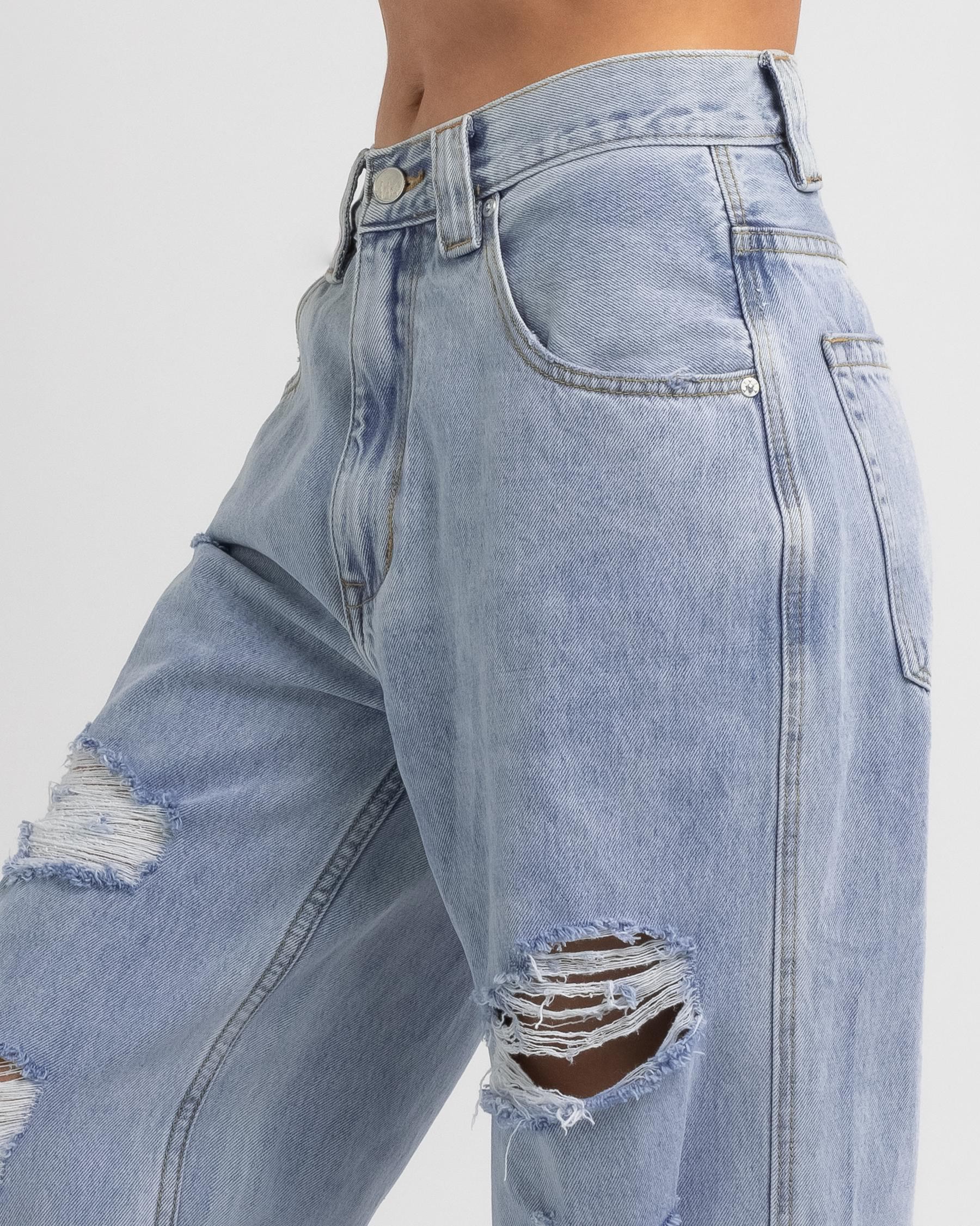 Ziggy Denim Slouchy And Loose Jeans In Clearwater Super Trash - Fast ...
