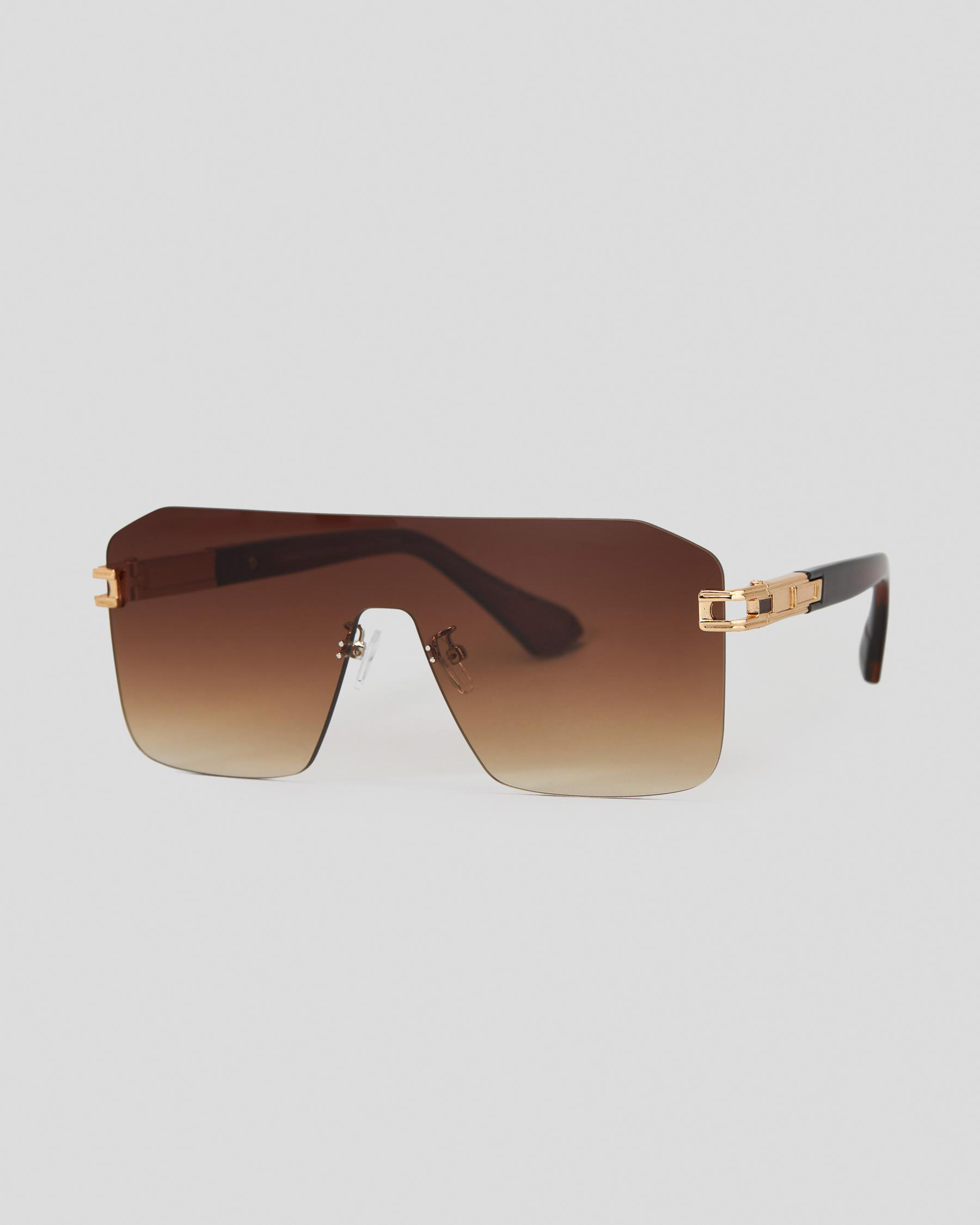 Indie Eyewear Venice Sunglasses In Gold/gd Brown FREE* Shipping
