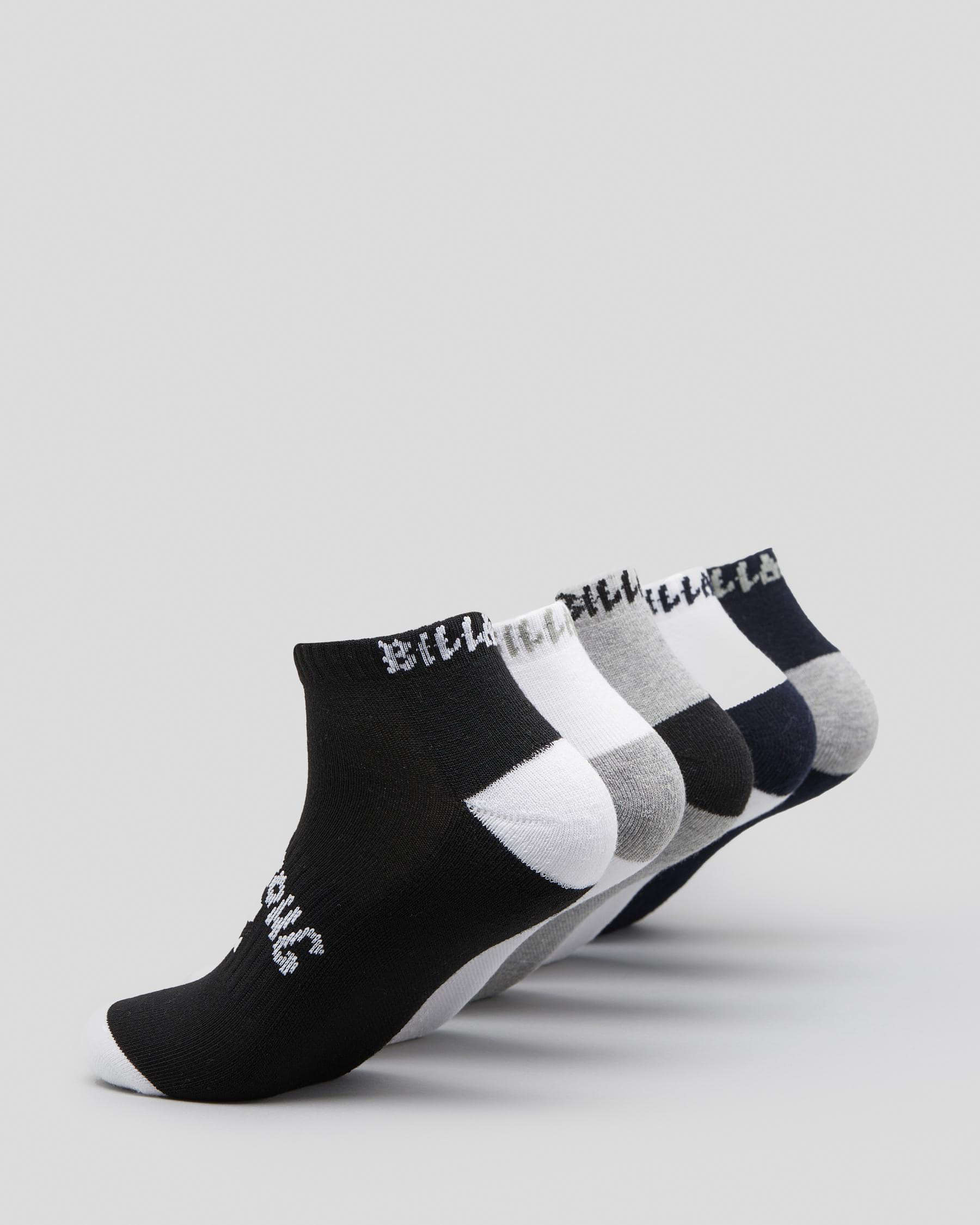 Billabong Boys' Ankle Socks 5 Pack In Multi - Fast Shipping & Easy ...