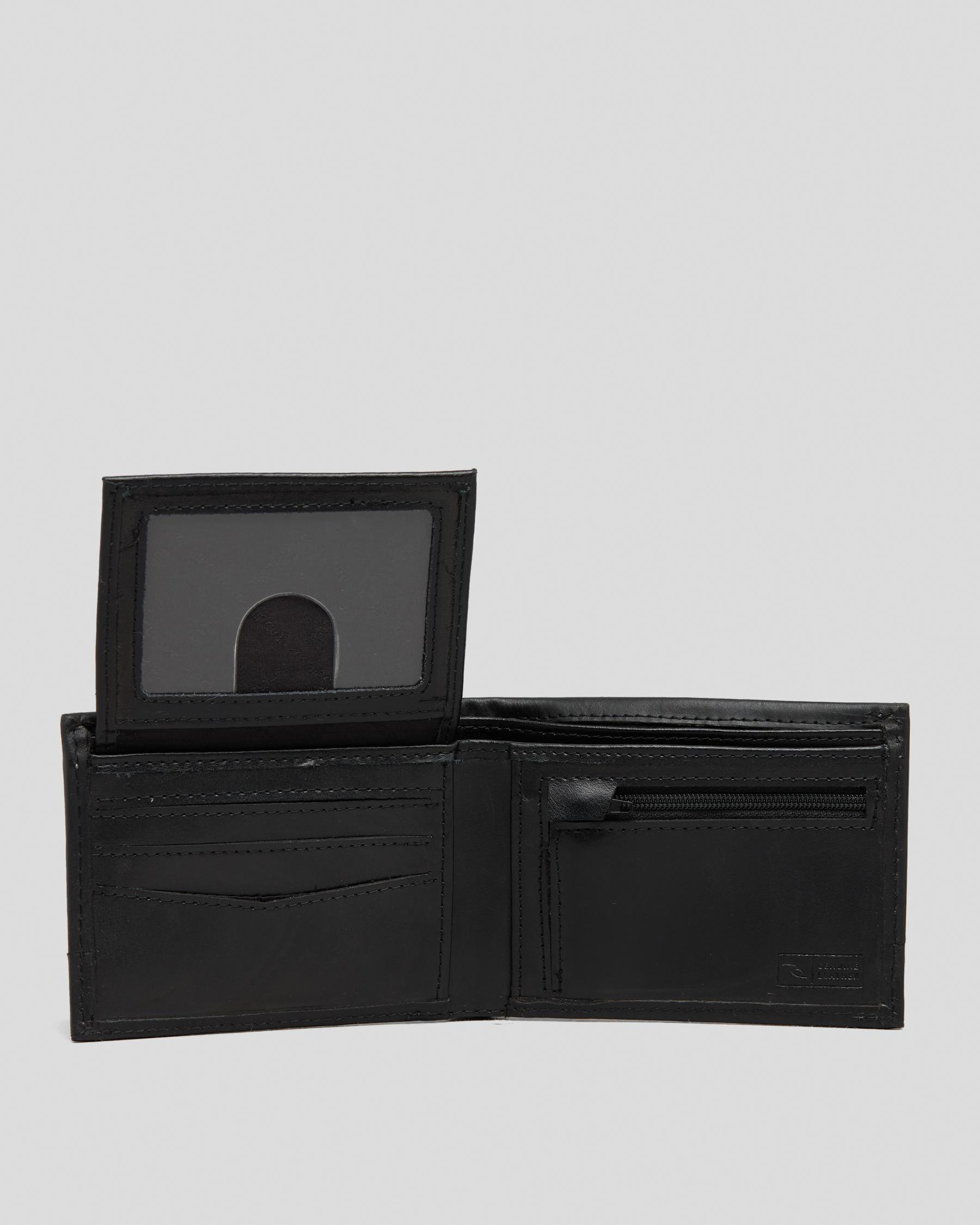 Men's Wallet Rip Curl Stapler Pu All Day Black