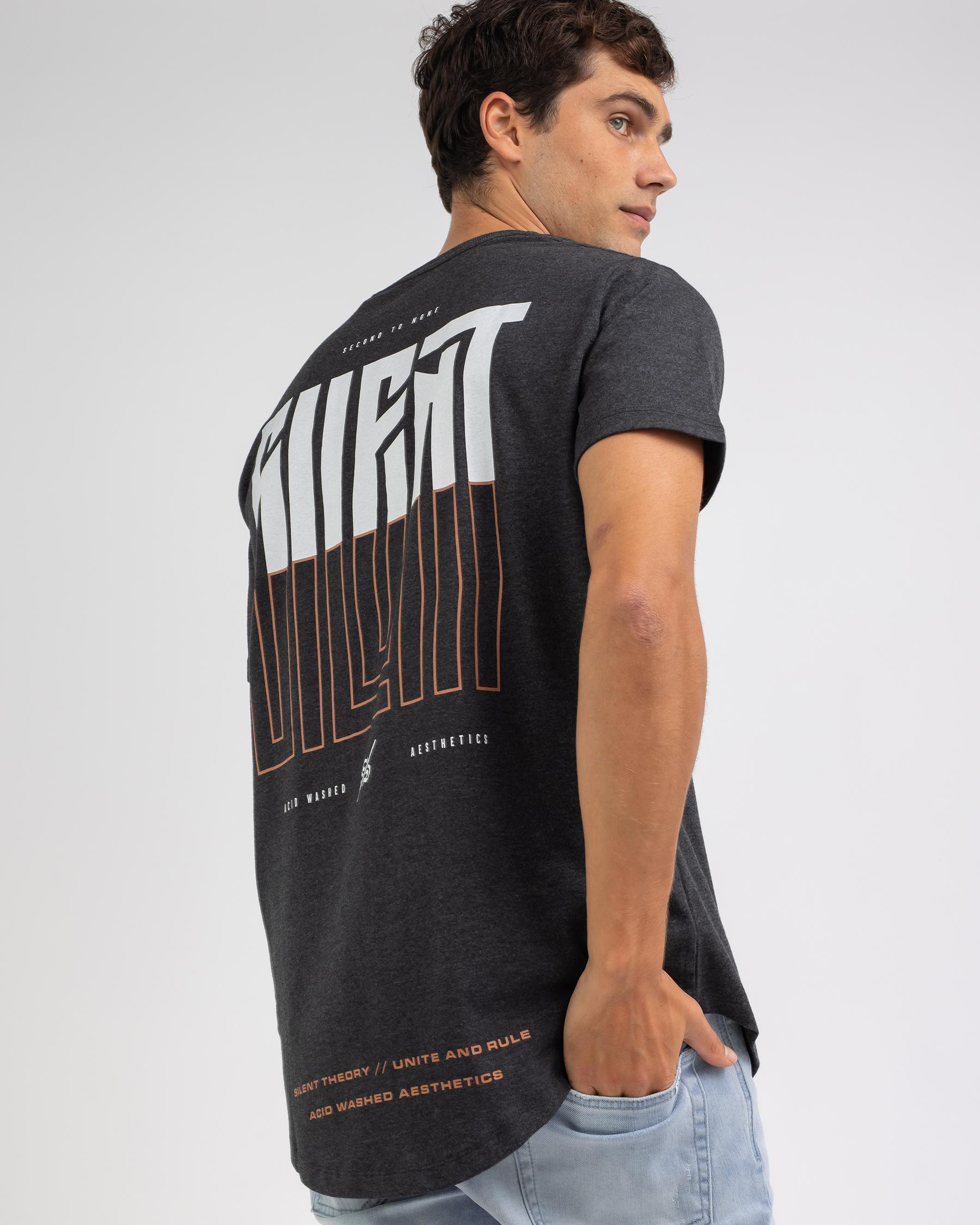 Shop Silent Theory Variance TShirt In Black Fast Shipping & Easy